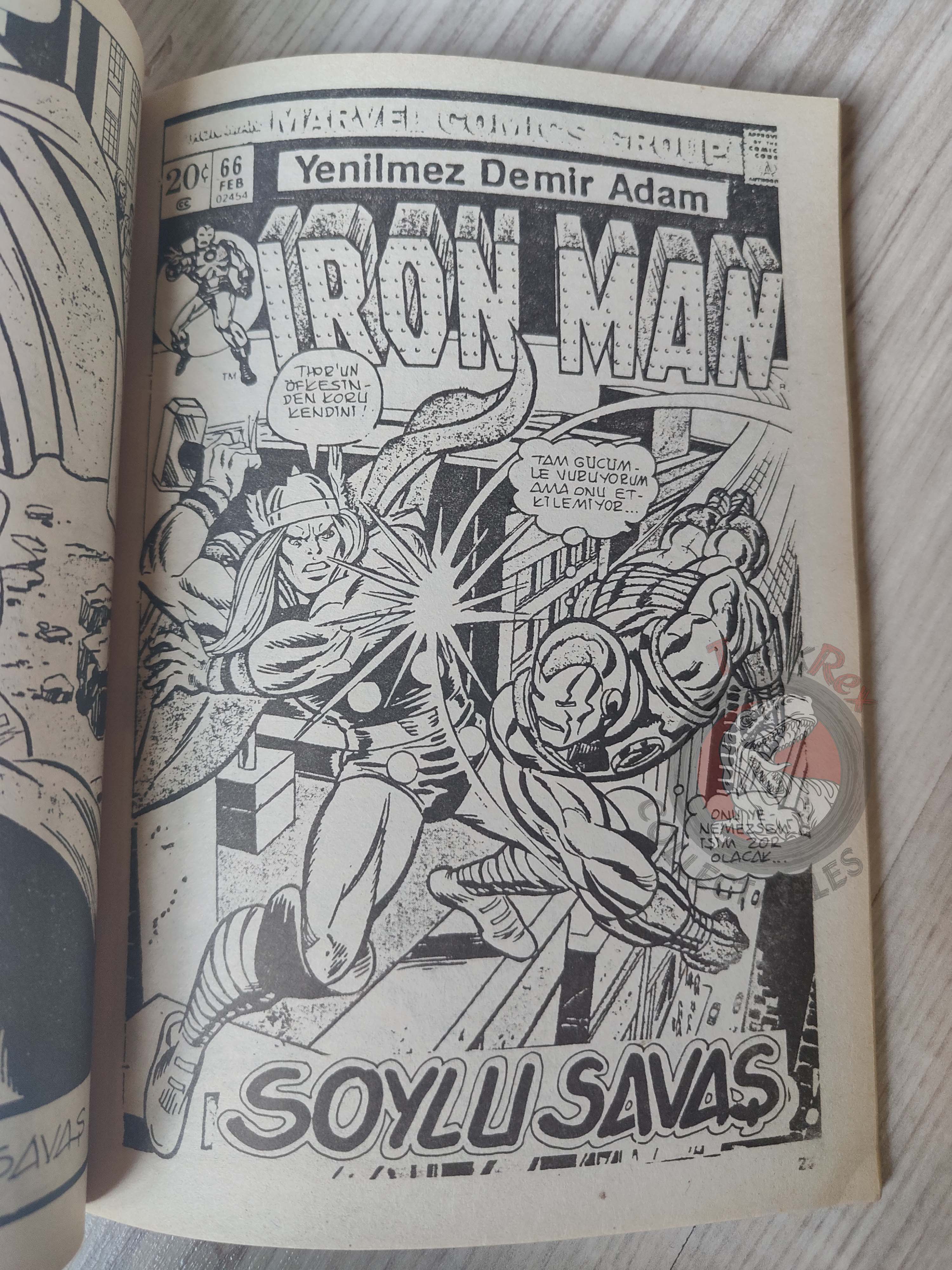 Iron Man #4 1988 Turkish Comic Turkey cover #67 inside #65 #66 #67 Crash Thor