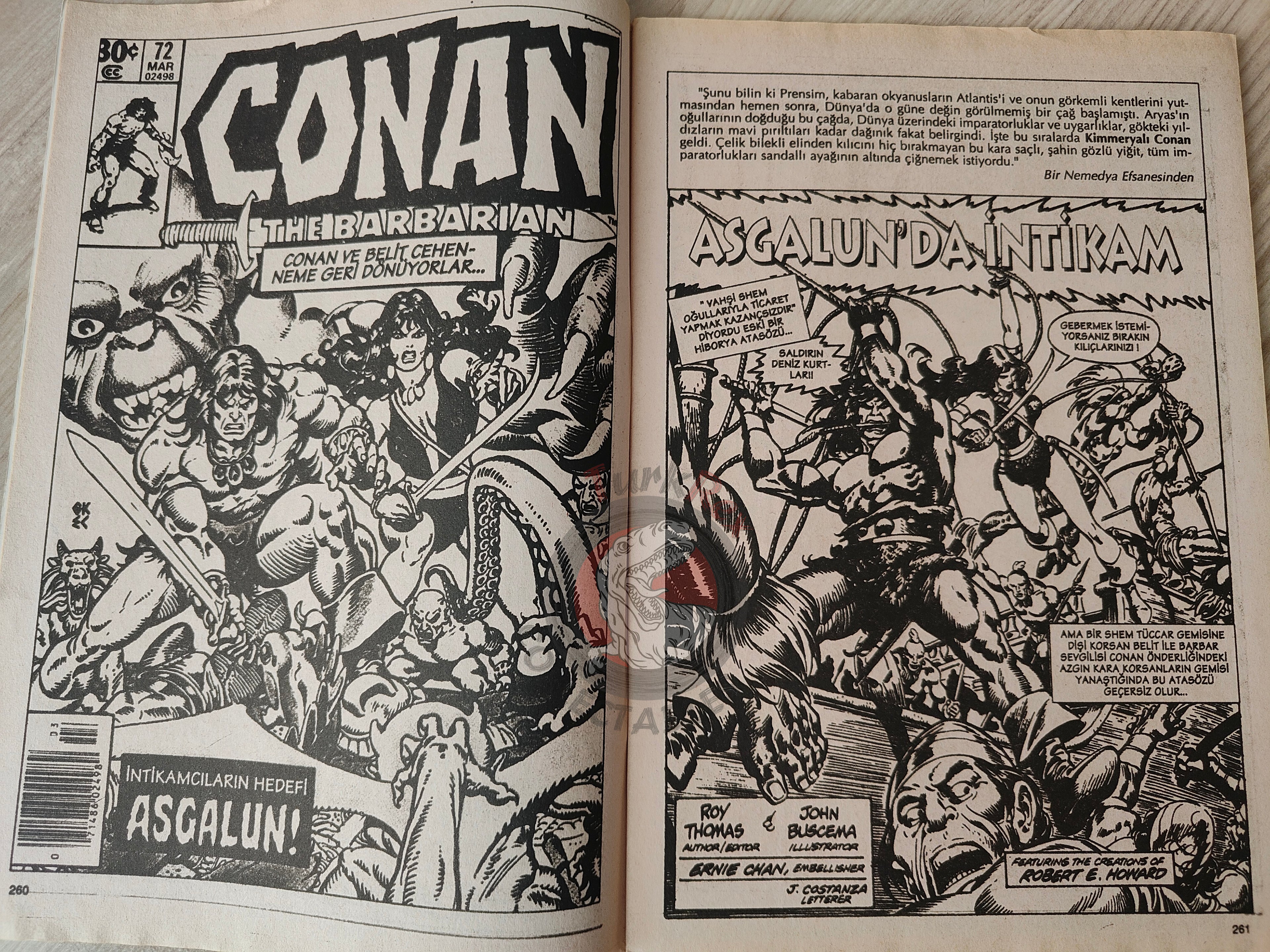 Conan The Barbarian #5 2001 Turkish Comic Turkey #72 #73 #74