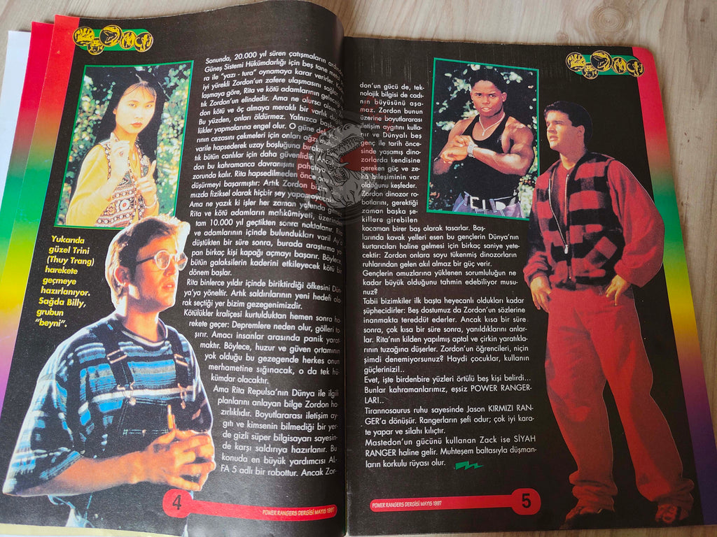 Power Rangers #2 1997 Turkish Comic Mag Turkey Mighty Morphin