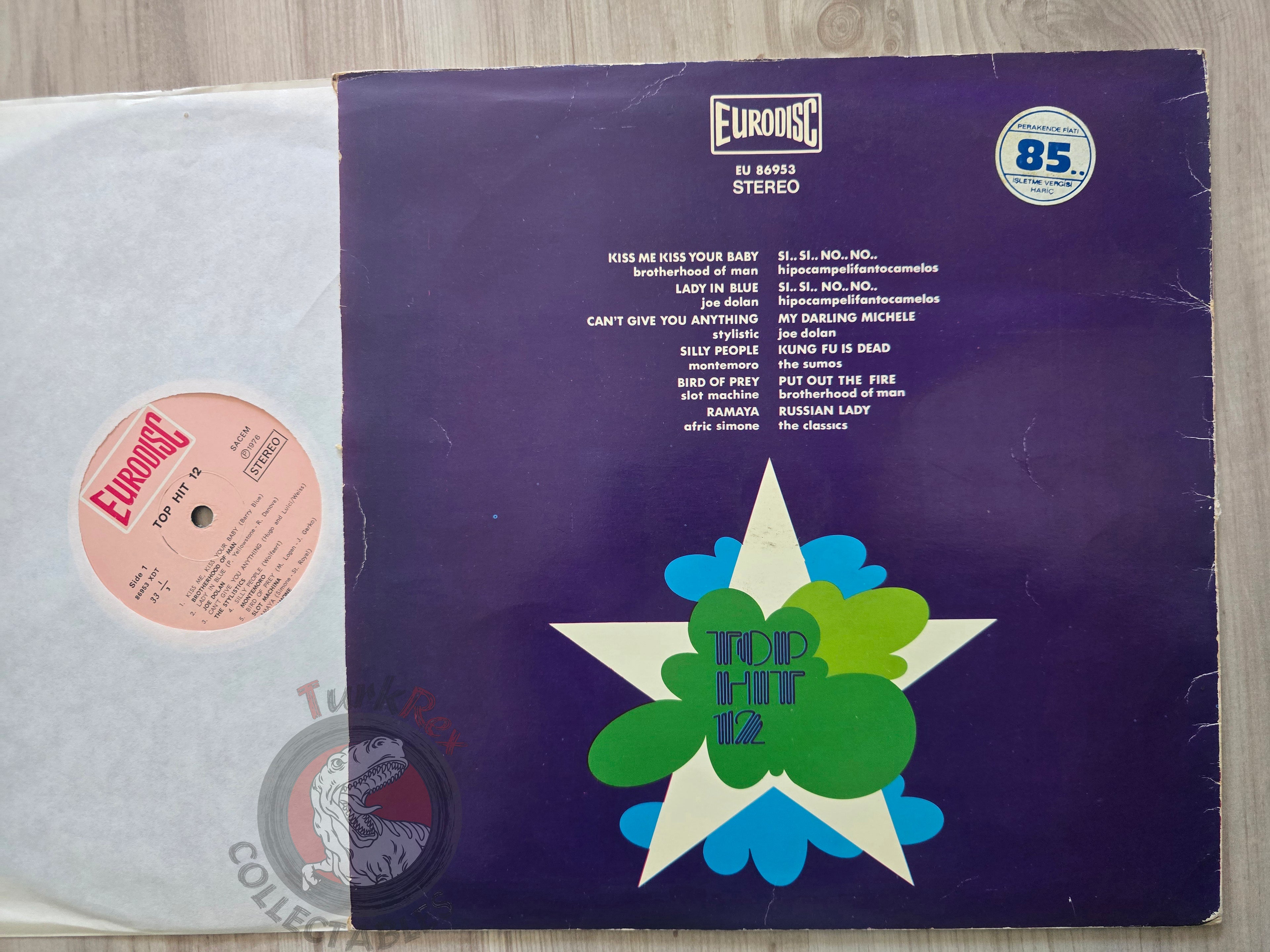 Various – Top Hit 12 Turkish Pressing Vinyl Turkey Edition
