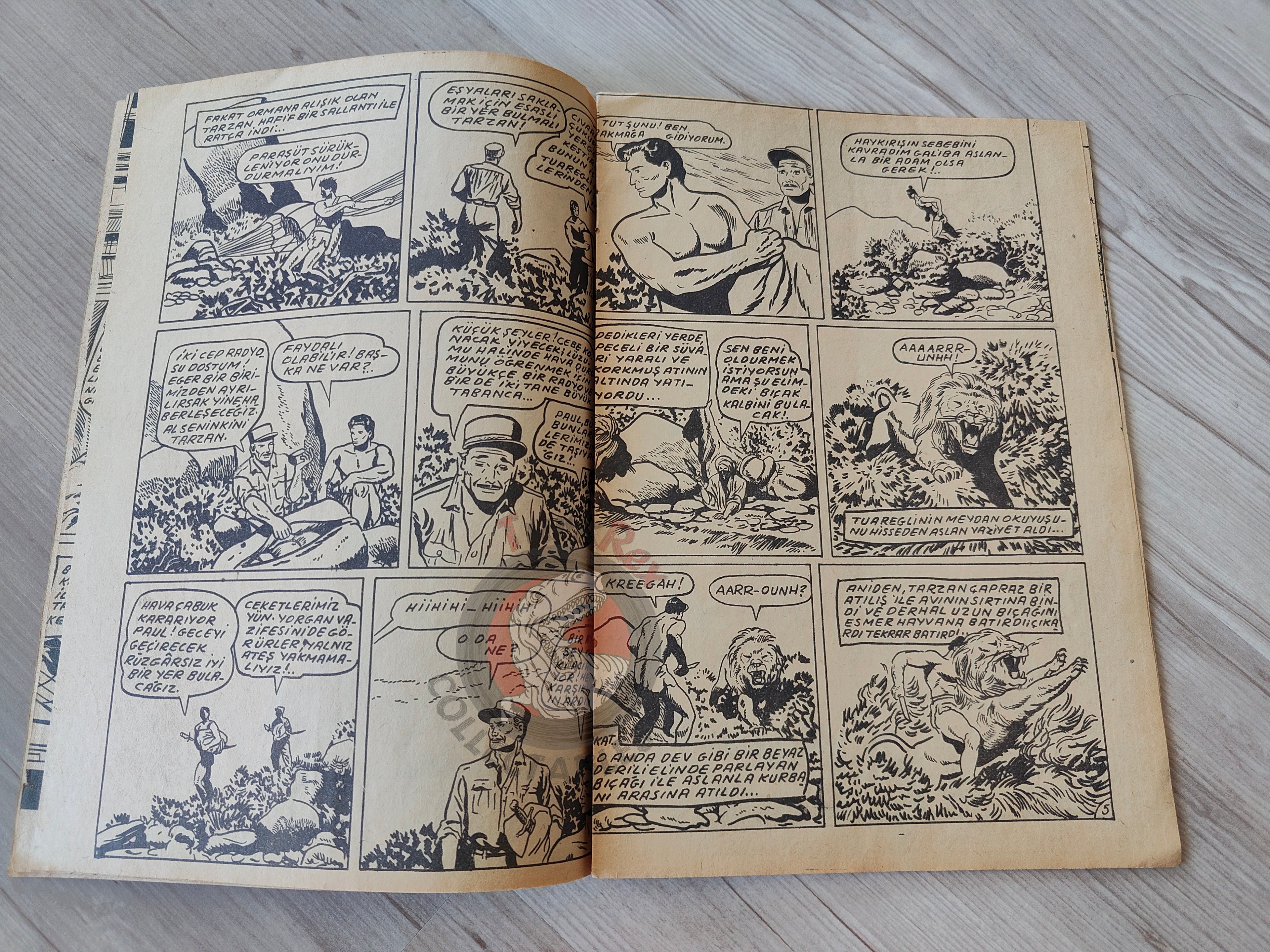 1001 Özel #119 1954 Tarzan and the Veiled Man Turkish Comic Mag Turkey