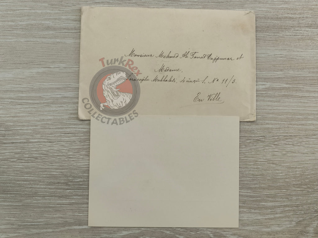 Birthday celebration of Mohammad Reza Pahlavi Invitation Card with Envelope Iran Turkey