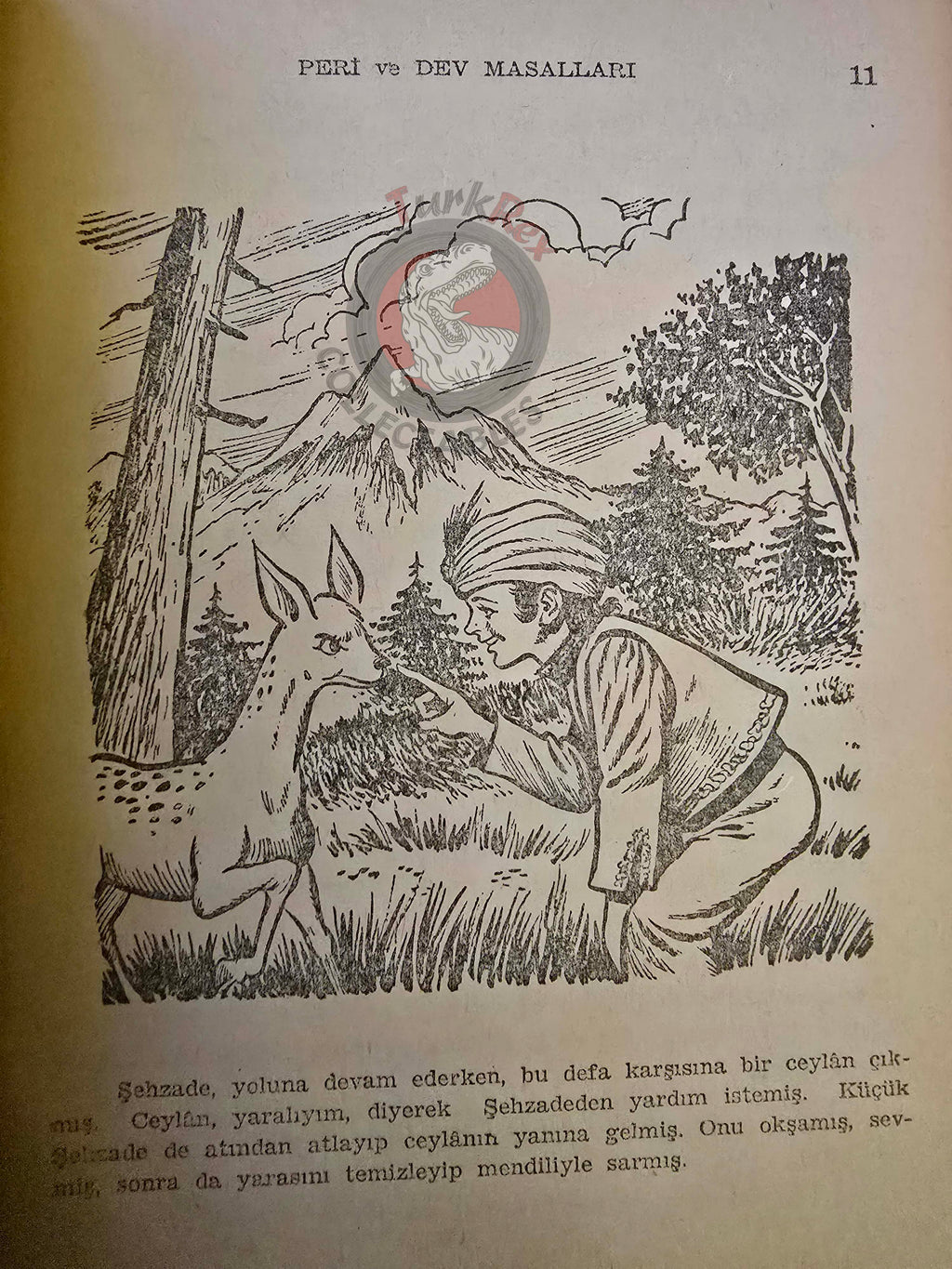 Enver Benhan Şapolyo – Fairy and Giant Tales 1966 Turkish Book Turkey Illustrated