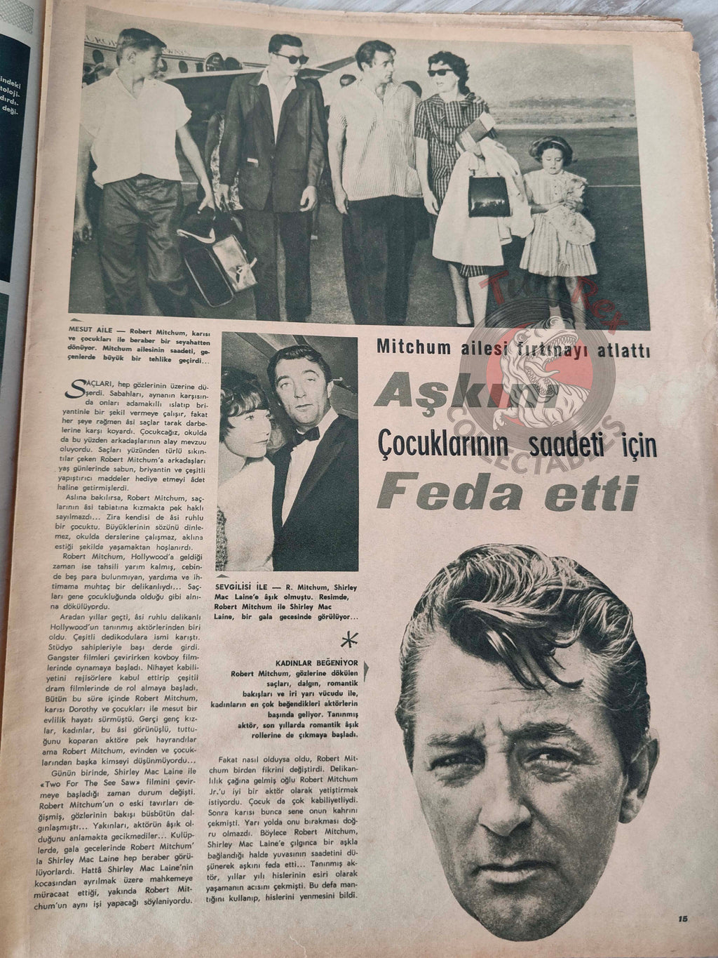 Ses 1963 Brigitte Bardot Turkish Mag Turkey Robert Mitchum Claudia Cardinale Joan Collins