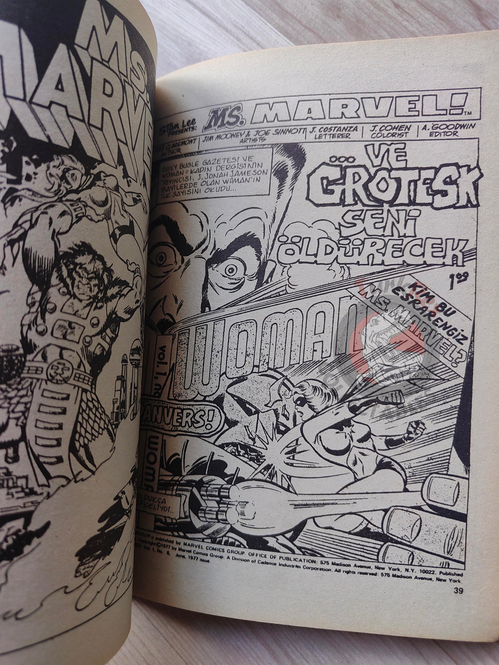 Ms. Marvel #3 1988 Turkish Comic Turkey #4 #5 #6