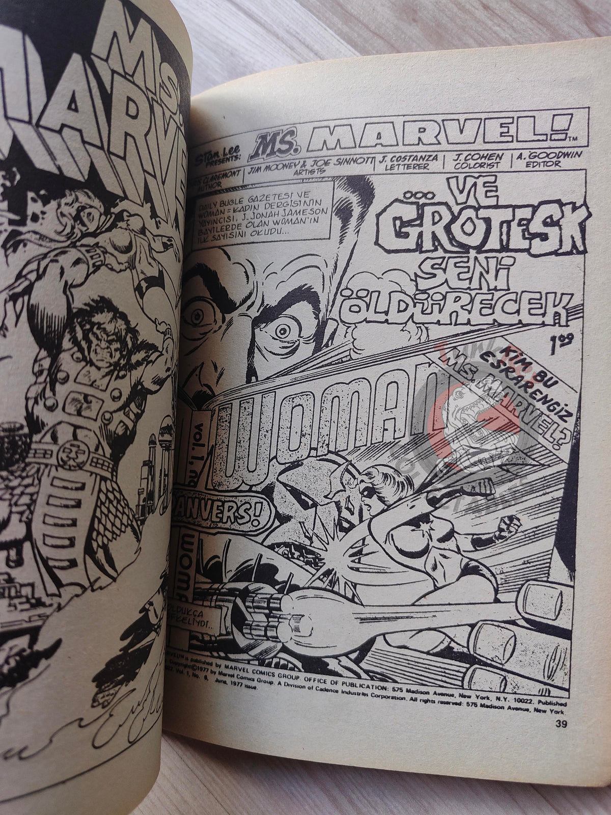 Ms. Marvel #3 1988 Turkish Comic Turkey #4 #5 #6