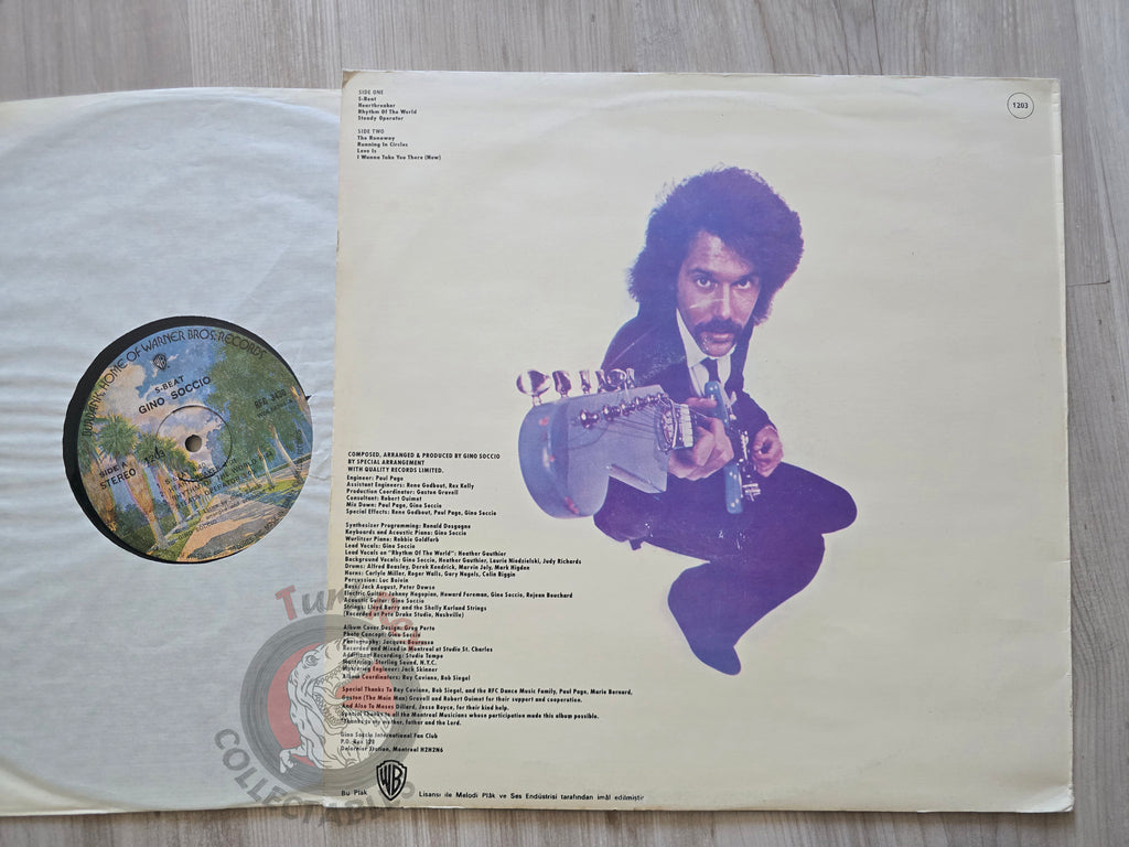 Gino Soccio – S-Beat Turkish Pressing Vinyl Turkey Edition