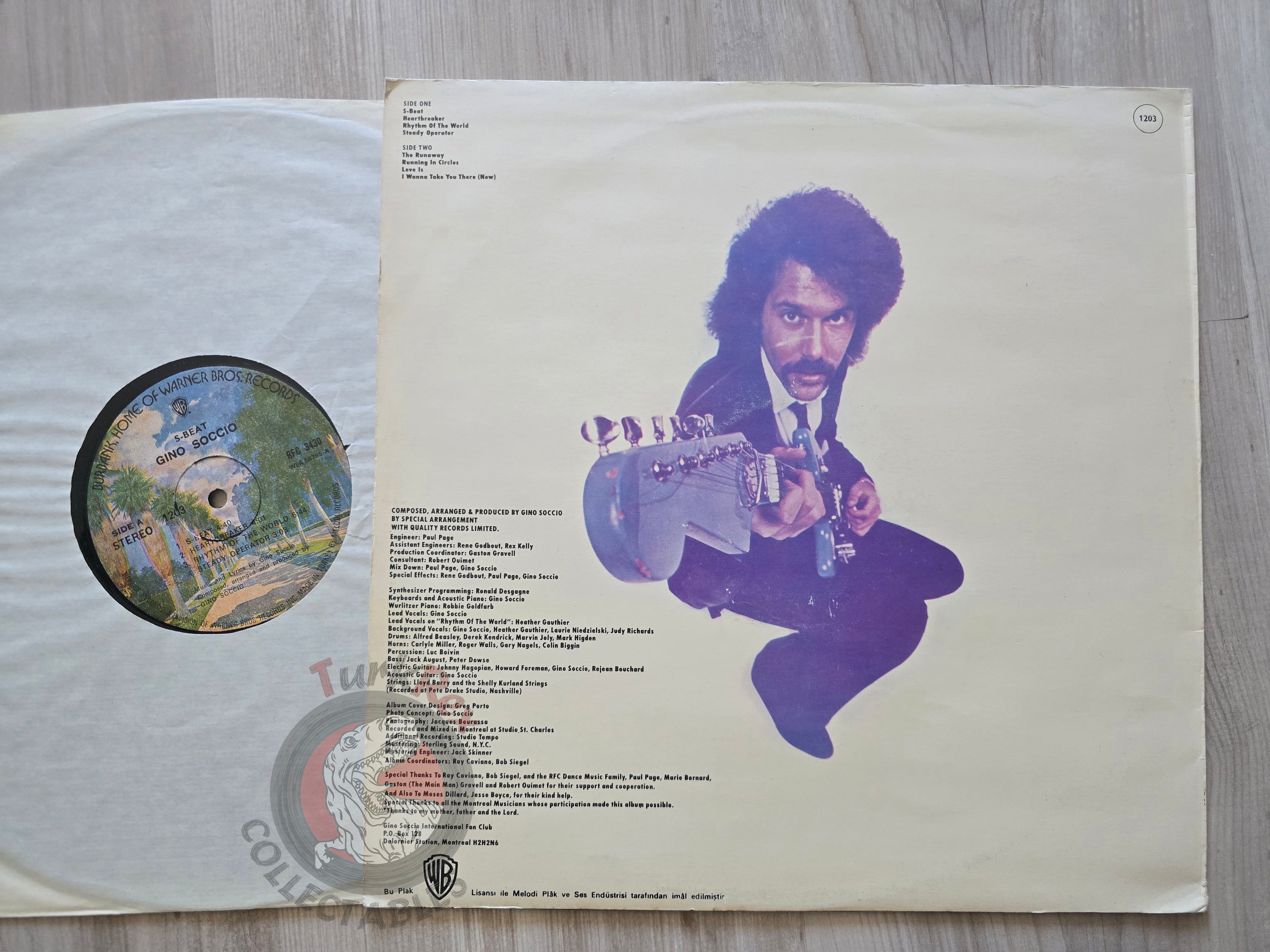 Gino Soccio – S-Beat Turkish Pressing Vinyl Turkey Edition
