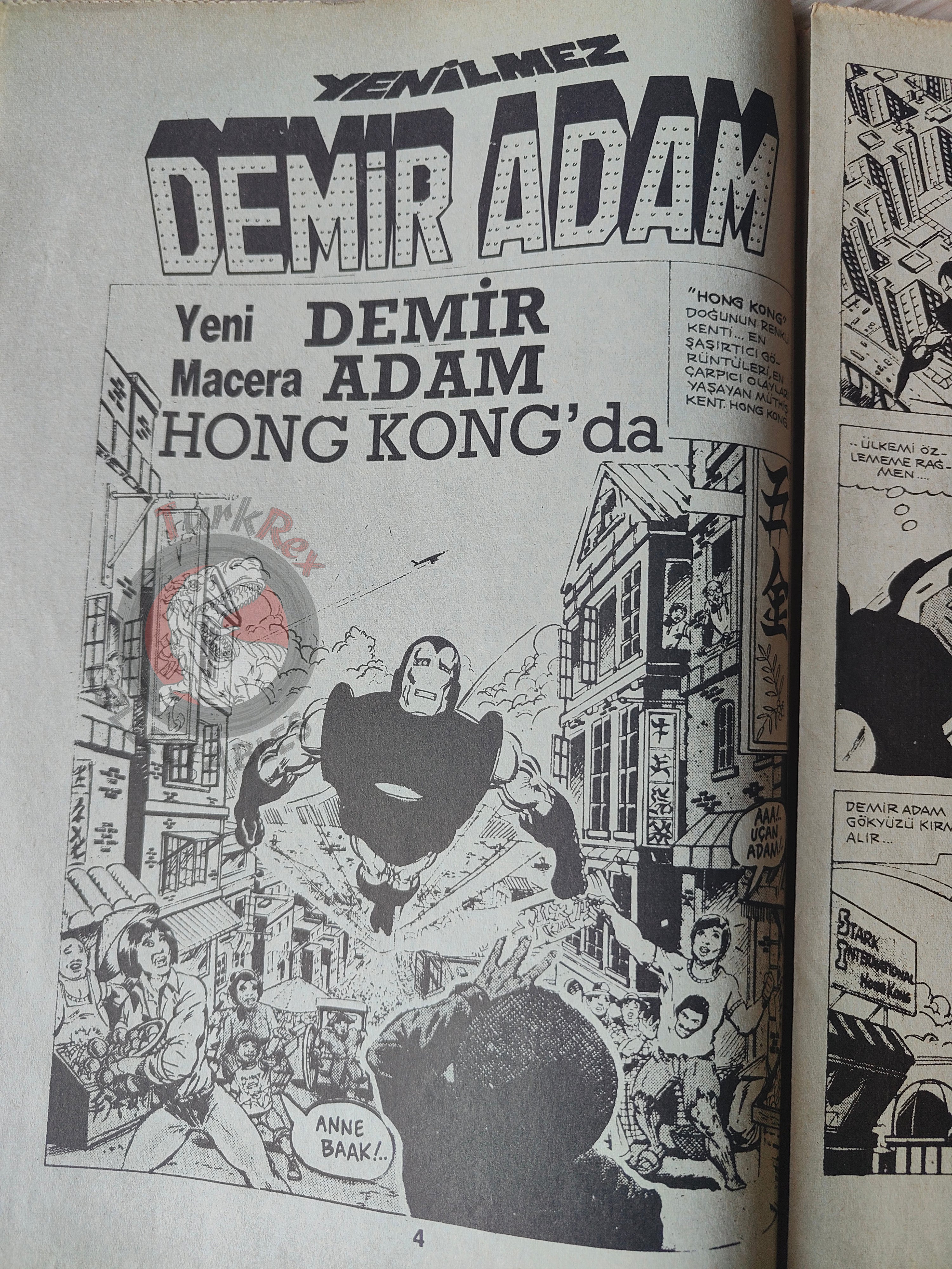 Iron Man #2 Demir Adam 1989 Turkish Comic Turkey #129 #130 Newspaper Giveaway