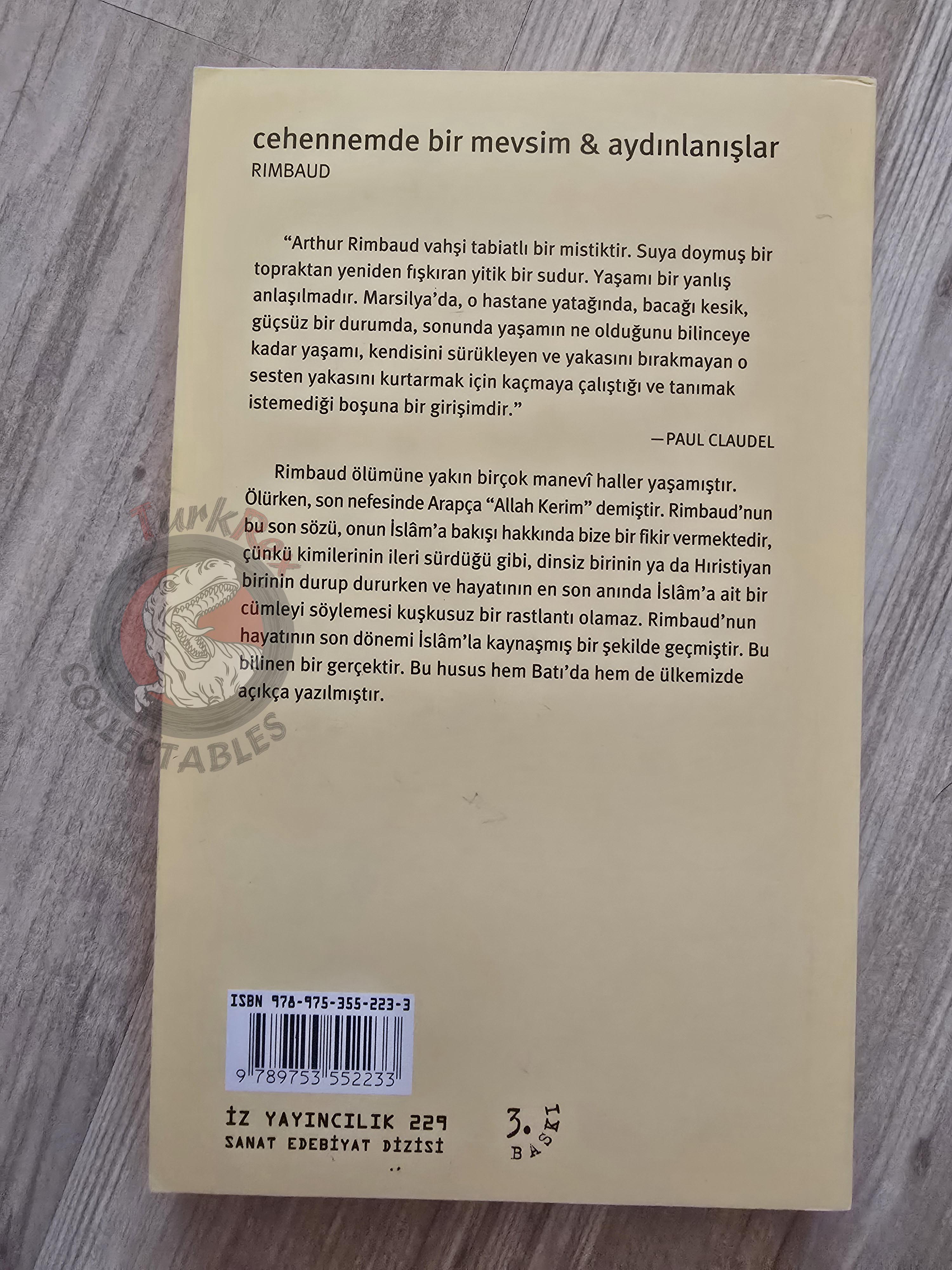 Arthur Rimbaud – A Season in Hell 2011 Turkish Book Turkey