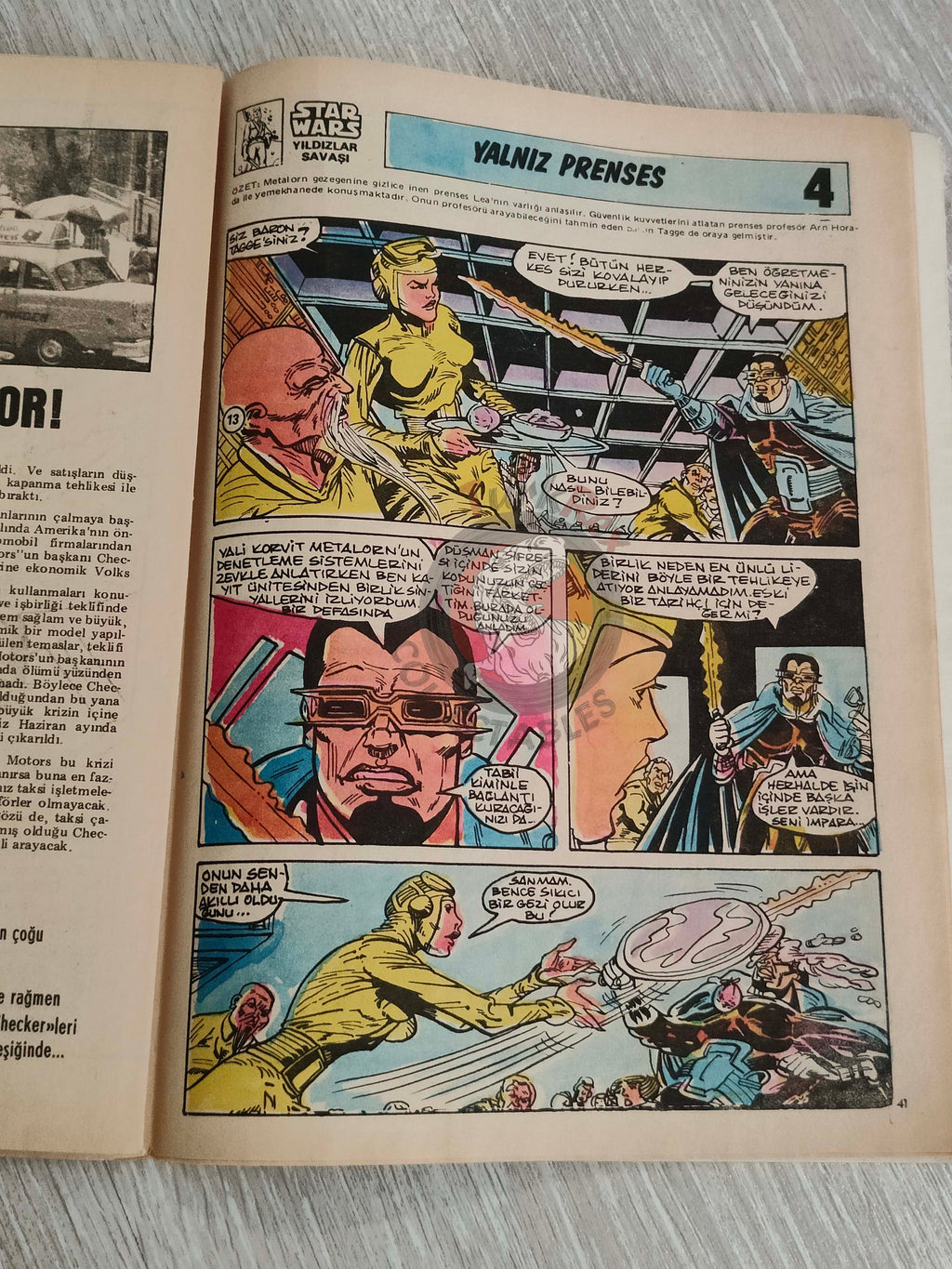 Tercüman Çocuk #50 1982 Turkish Comic Turkey Star Wars #30 Pink Panther Tounga
