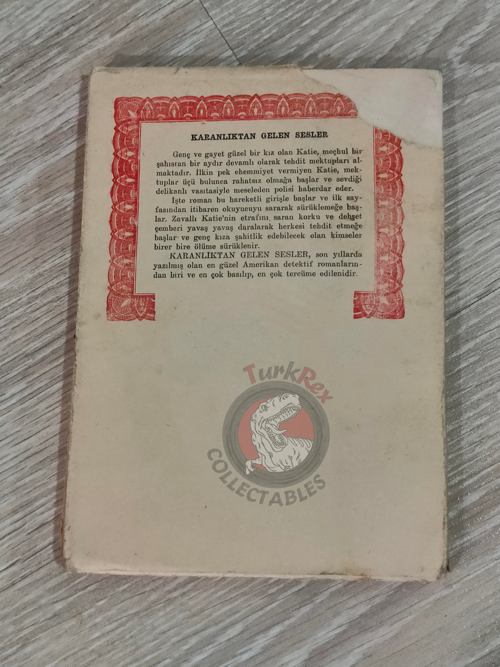 Ursula Curtiss – Voice Out of Darkness 1959 1st Turkish Book Turkey