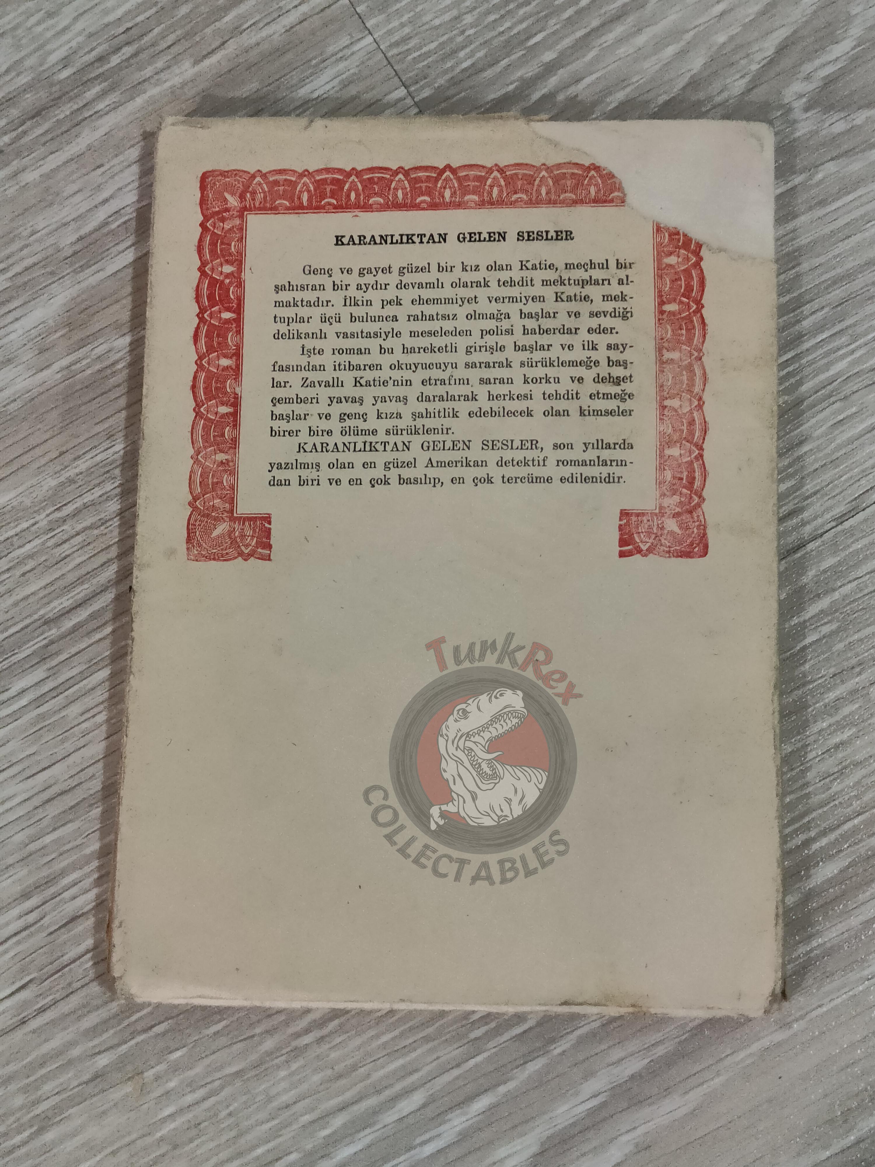 Ursula Curtiss – Voice Out of Darkness 1959 1st Turkish Book Turkey