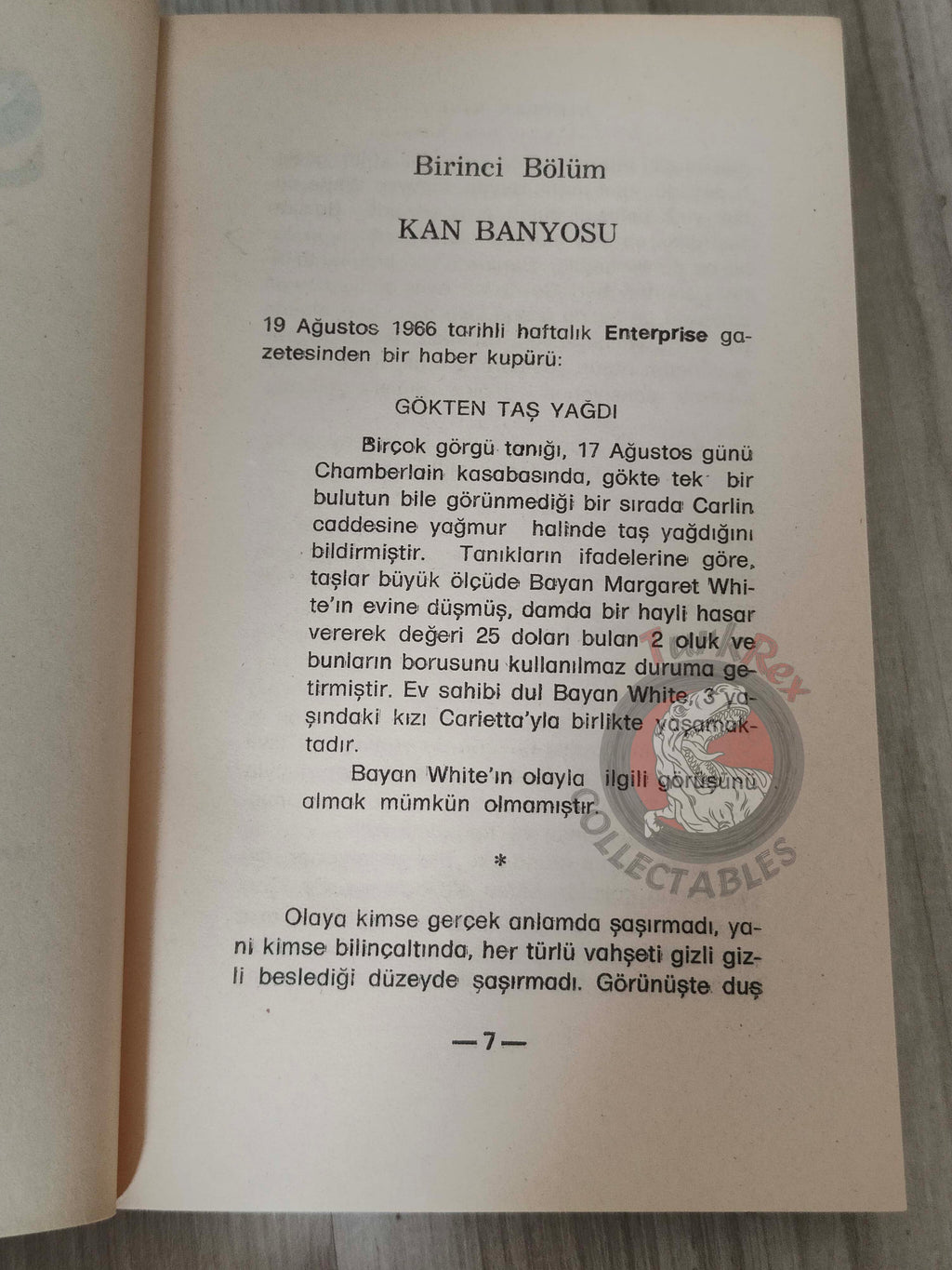 Stephen King – Carrie 1986 1st Turkish Book Turkey