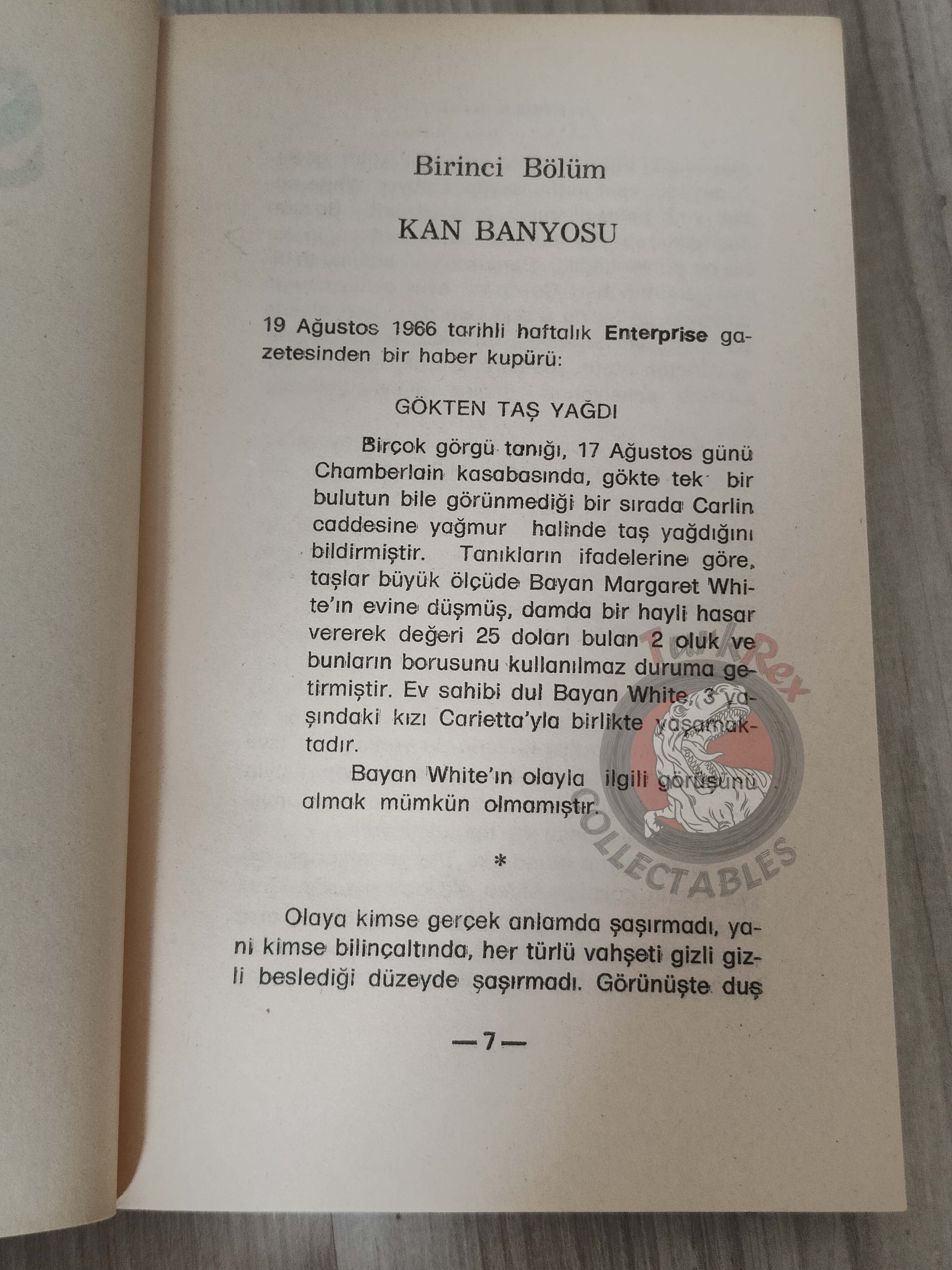 Stephen King – Carrie 1986 1st Turkish Book Turkey