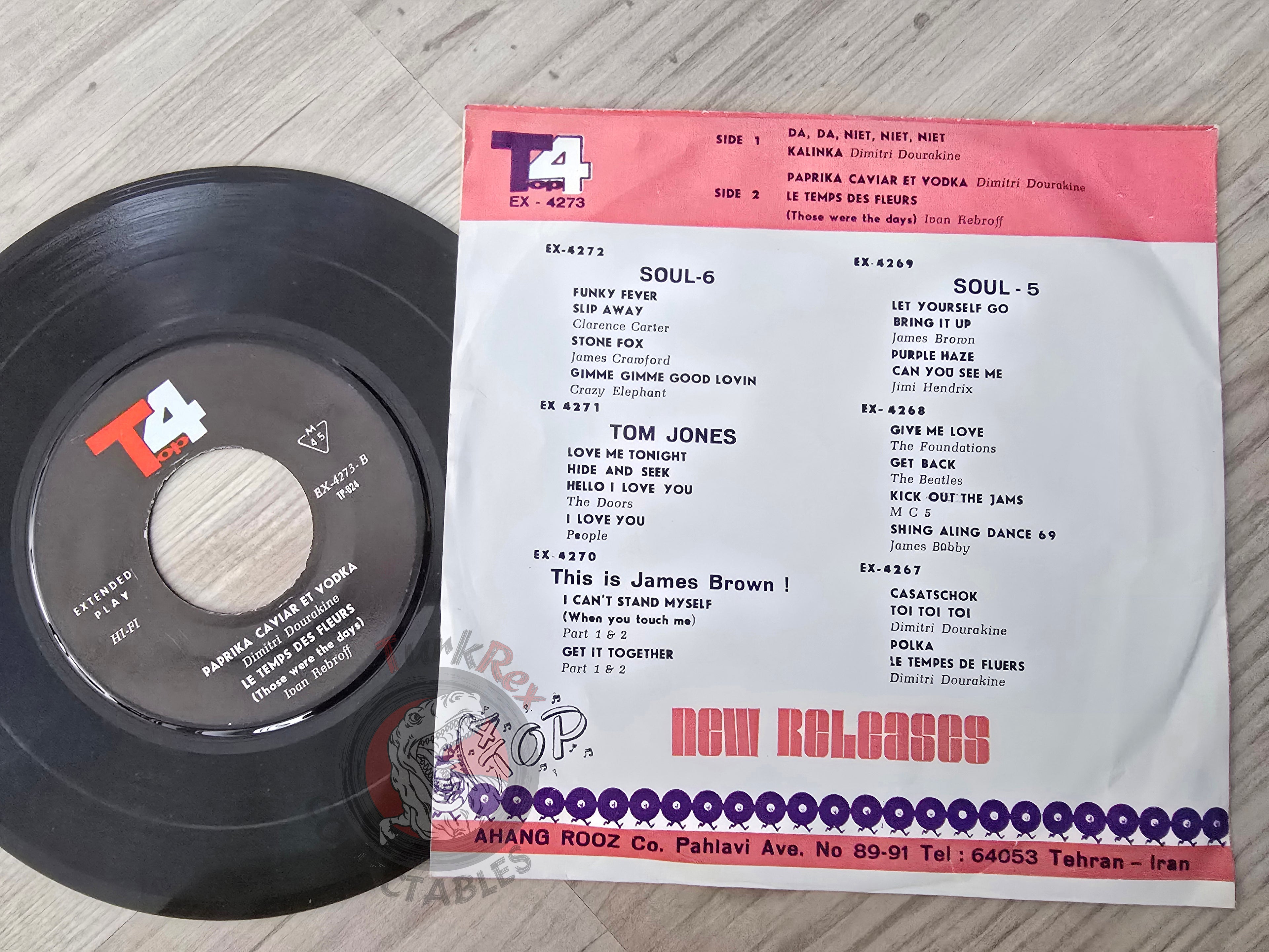 Dimitri Dourakine / Ivan Rebroff – Da, Da, Niet, Niet, Niet 7" Iran Pressing Vinyl Iranian Edition