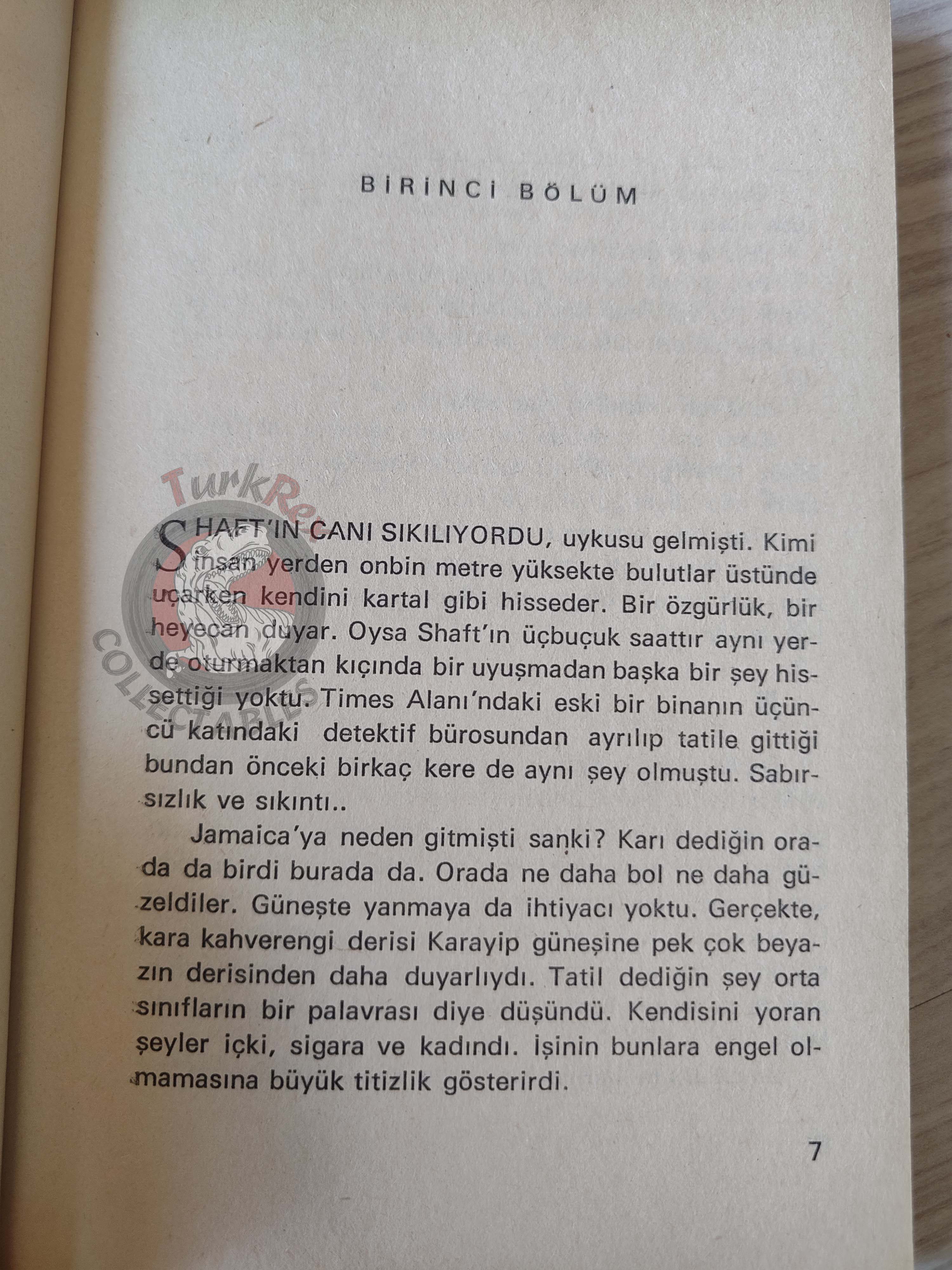 Ernest Tidyman – Shaft 1973 1st Turkish Book Turkey