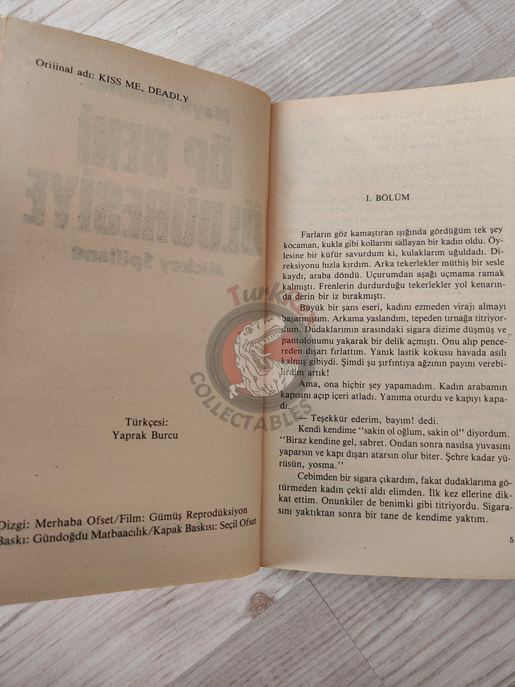 Mickey Spillane – Mike Hammer Kiss Me Deadly 1984 1st Turkish Book Turkey