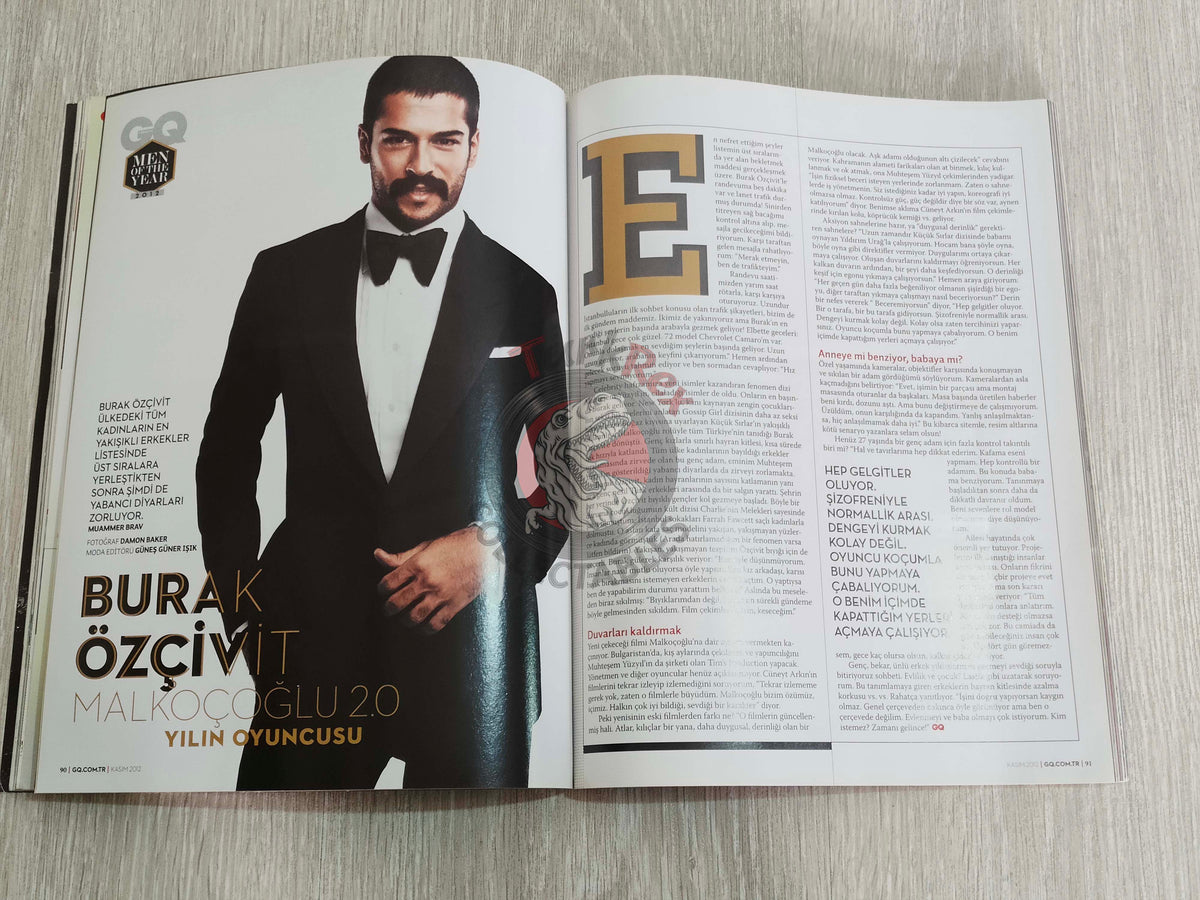GQ 2012 Burak Özçivit Men of the Year Turkish Mag Turkey Michael C. Hall Meryem Uzerli