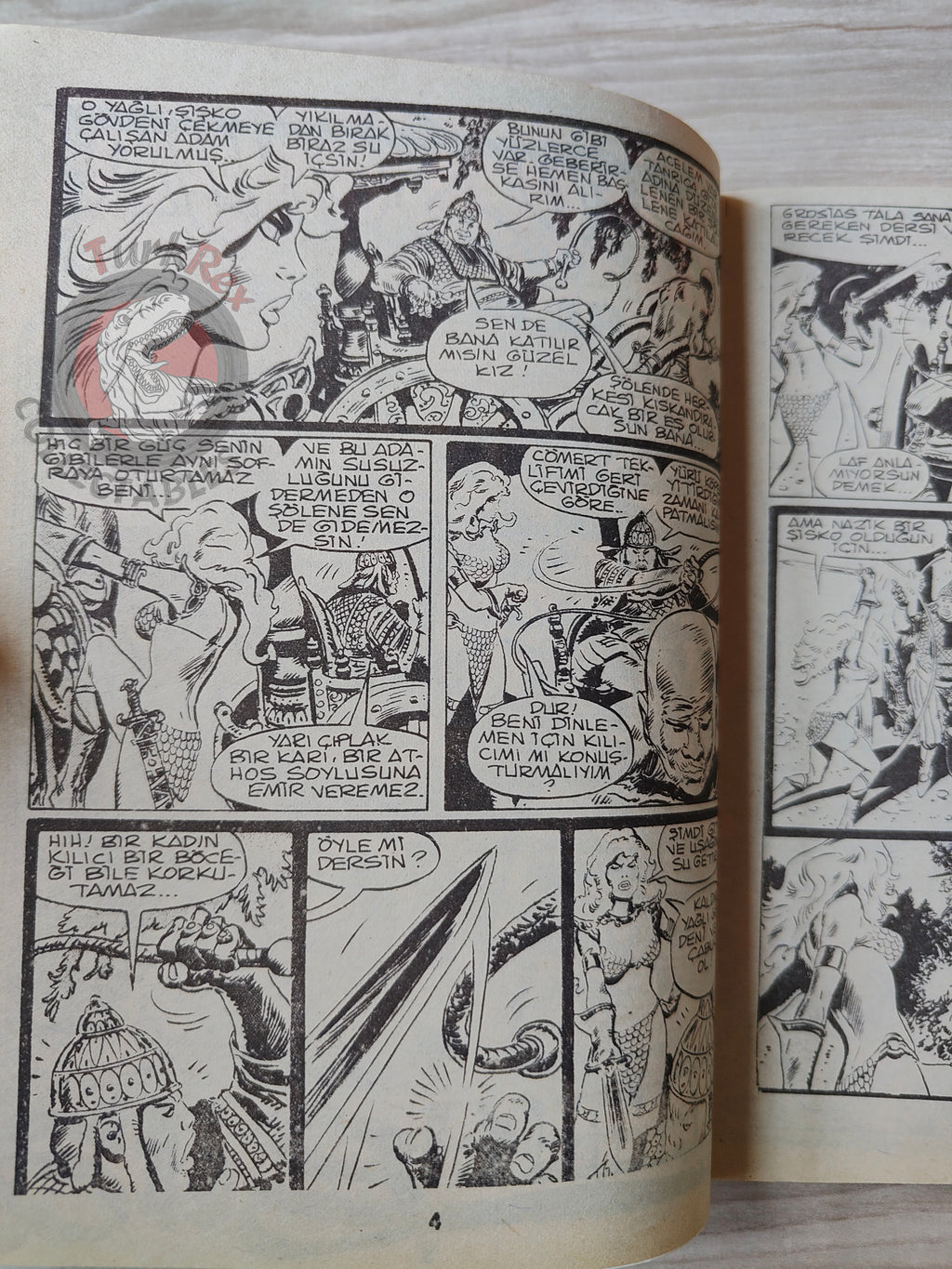 Conan ve Barbarlar #5 1994 Red Sonja & King Kull Turkish Comic Turkey