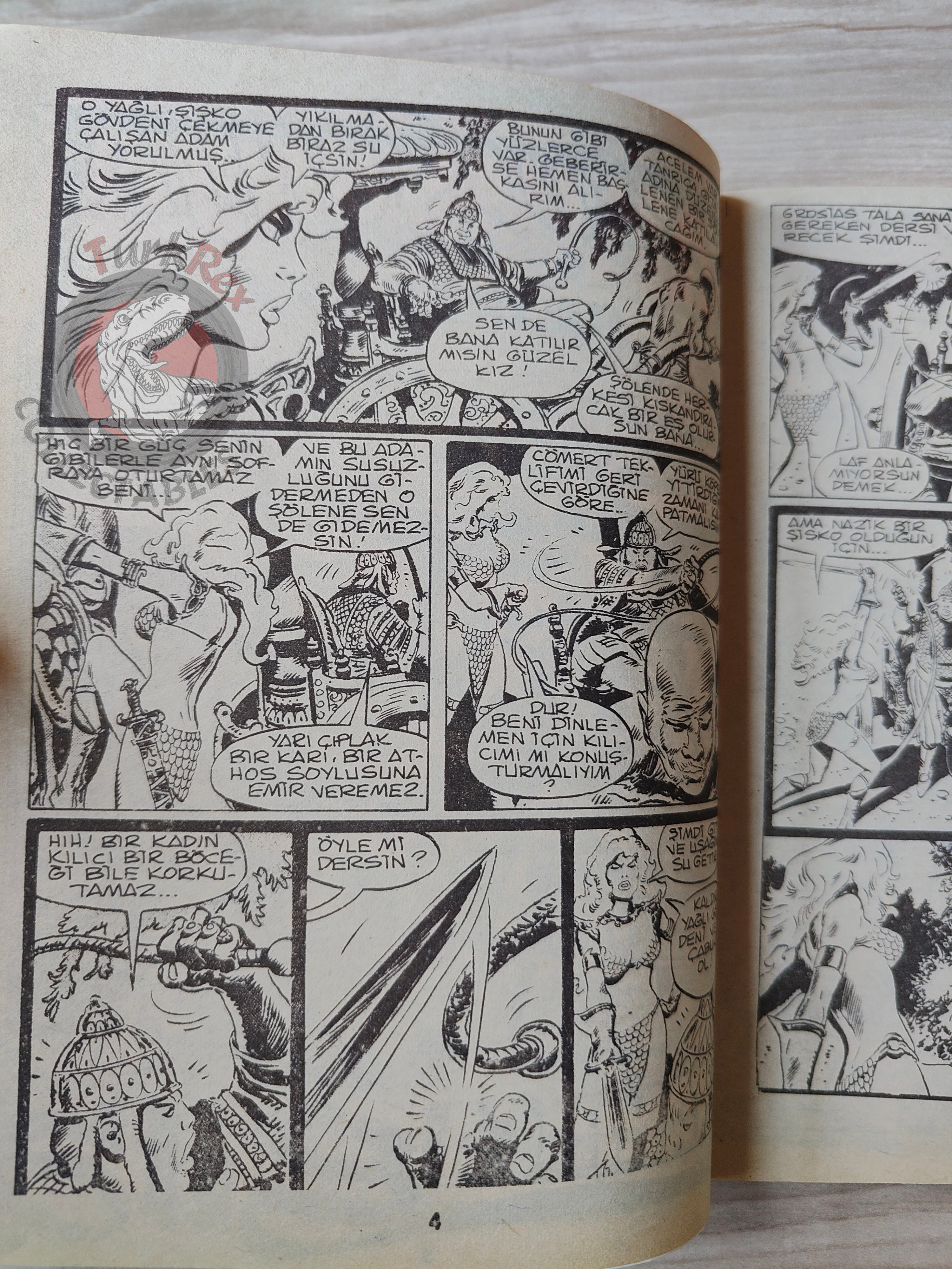 Conan ve Barbarlar #5 1994 Red Sonja & King Kull Turkish Comic Turkey