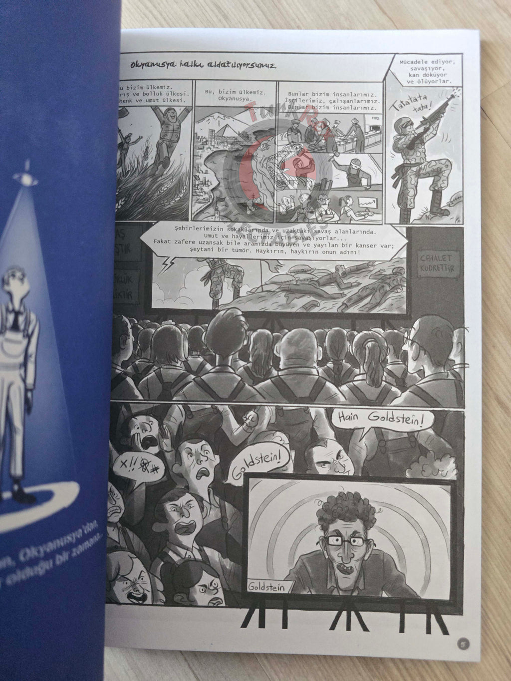 George Orwell - 1984 Turkish Comic Turkey Unique Drawings