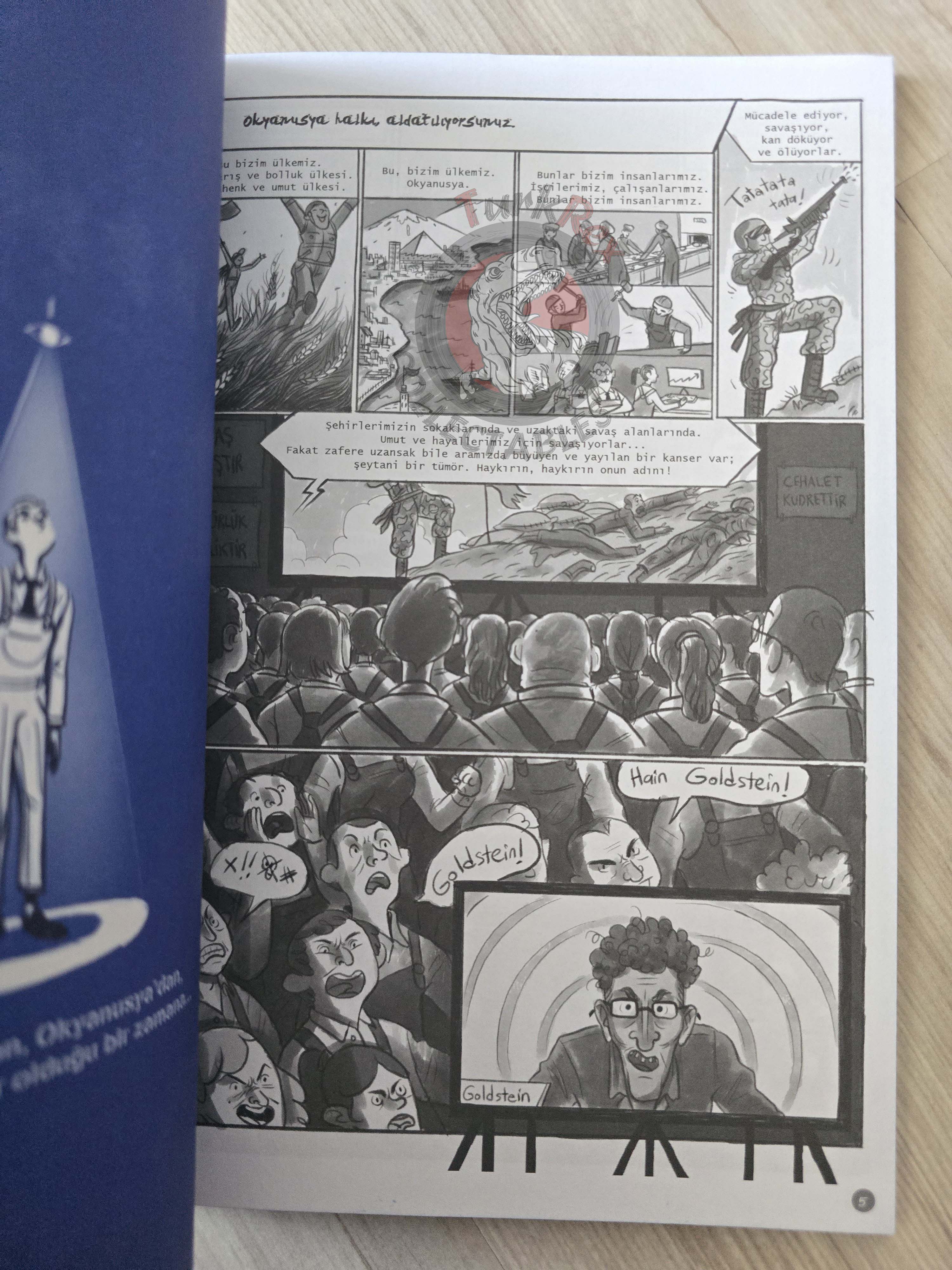 George Orwell - 1984 Turkish Comic Turkey Unique Drawings