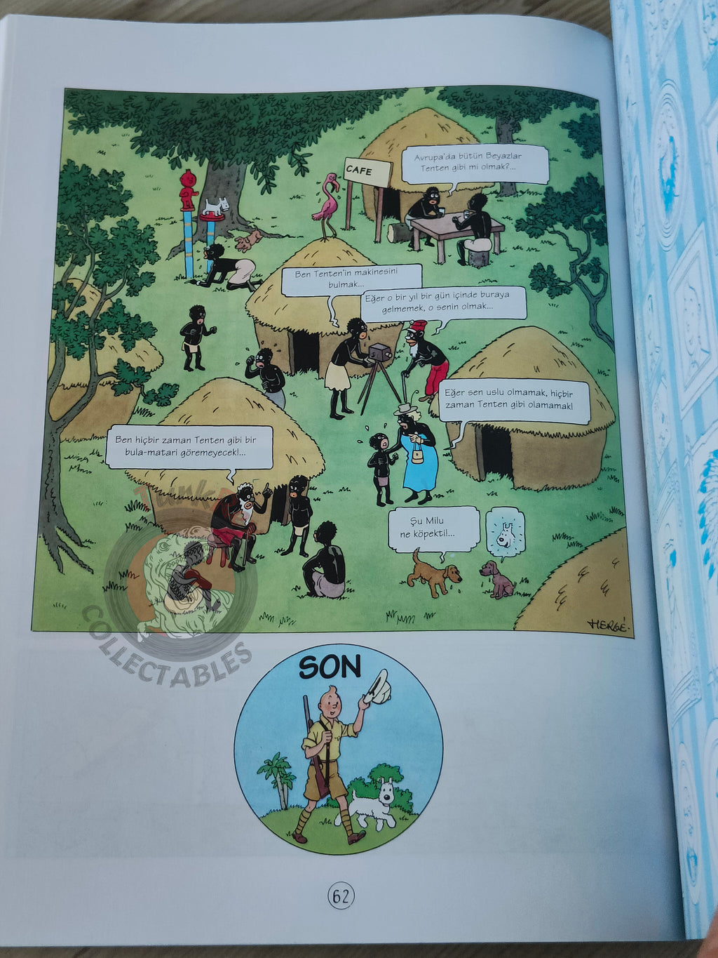 Tintin – Tintin in the Congo 1998 Turkish Edition Comic Turkey 2nd YKY
