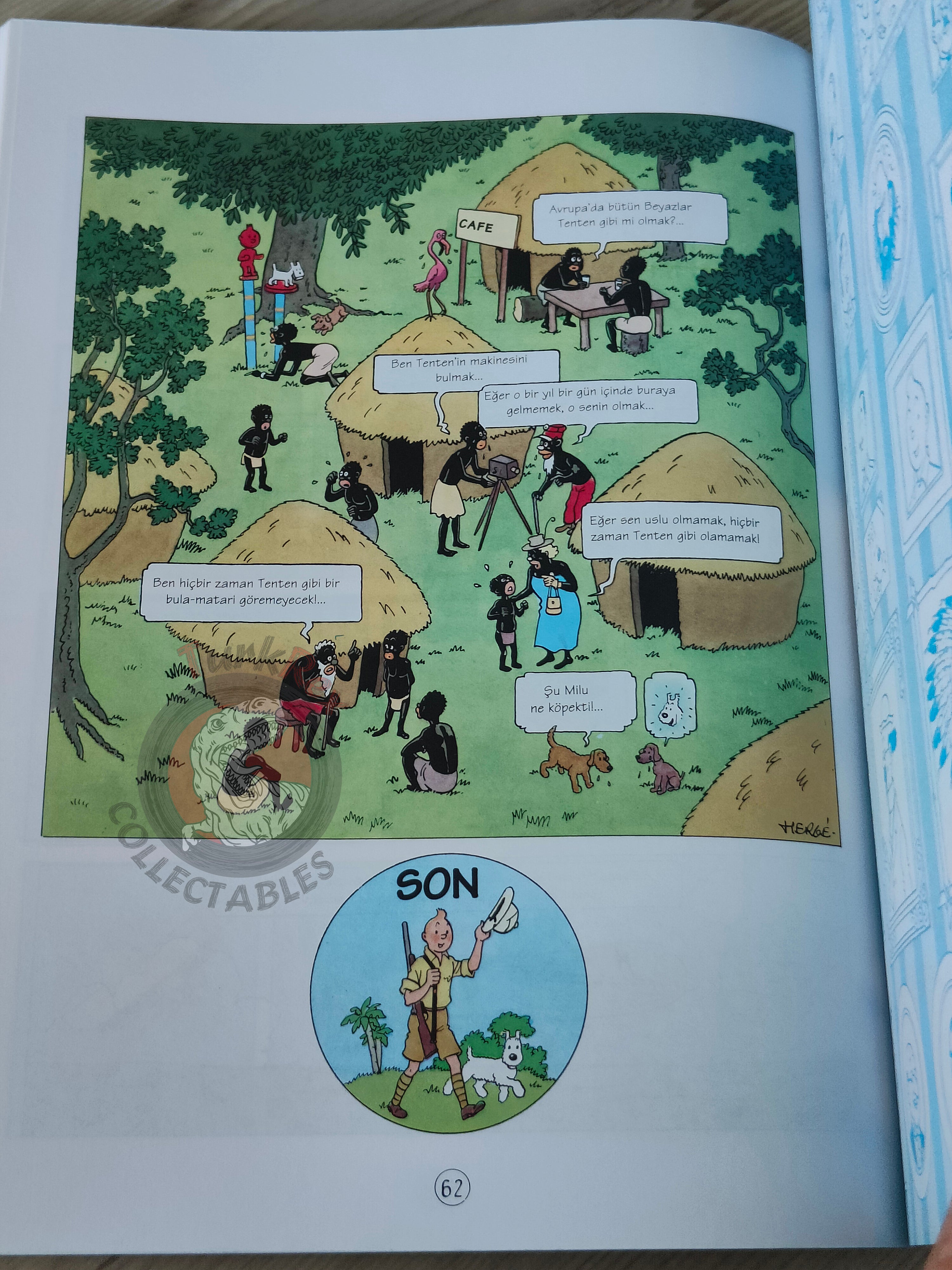 Tintin – Tintin in the Congo 1998 Turkish Edition Comic Turkey 2nd YKY