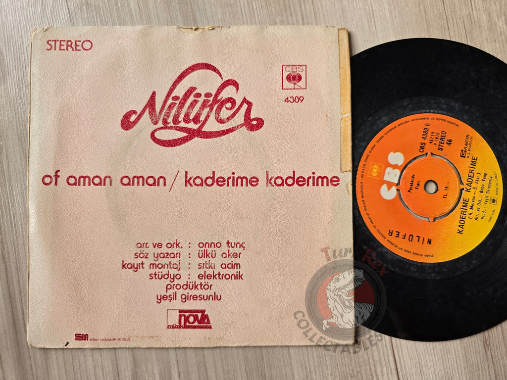Nilüfer – Of Aman Aman 7" Turkish Pressing Vinyl Turkey Edition