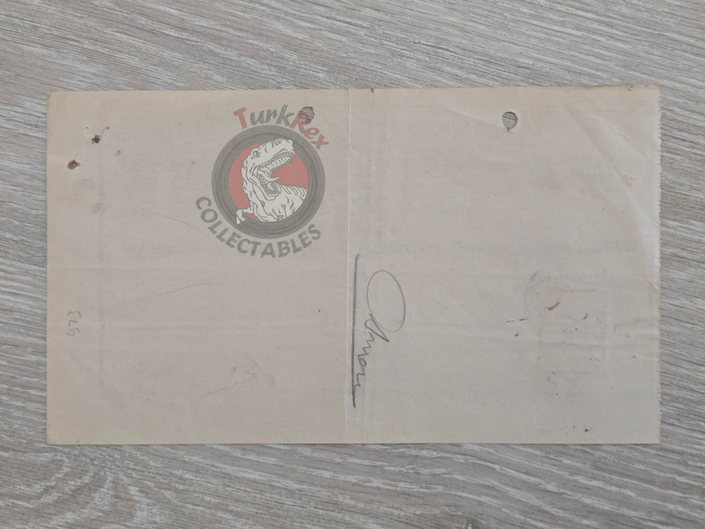 Ottoman 1928 Customs Cash Receipt for Import Duty Payment
