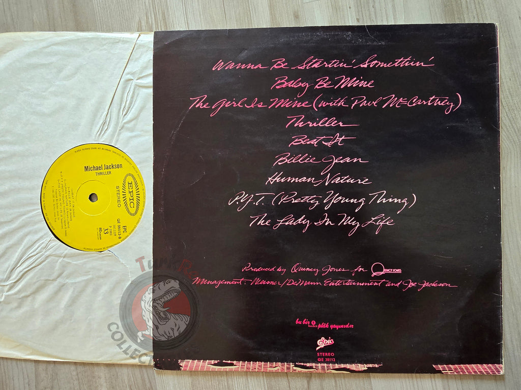 Michael Jackson – Thriller Turkish Pressing Vinyl Turkey Edition