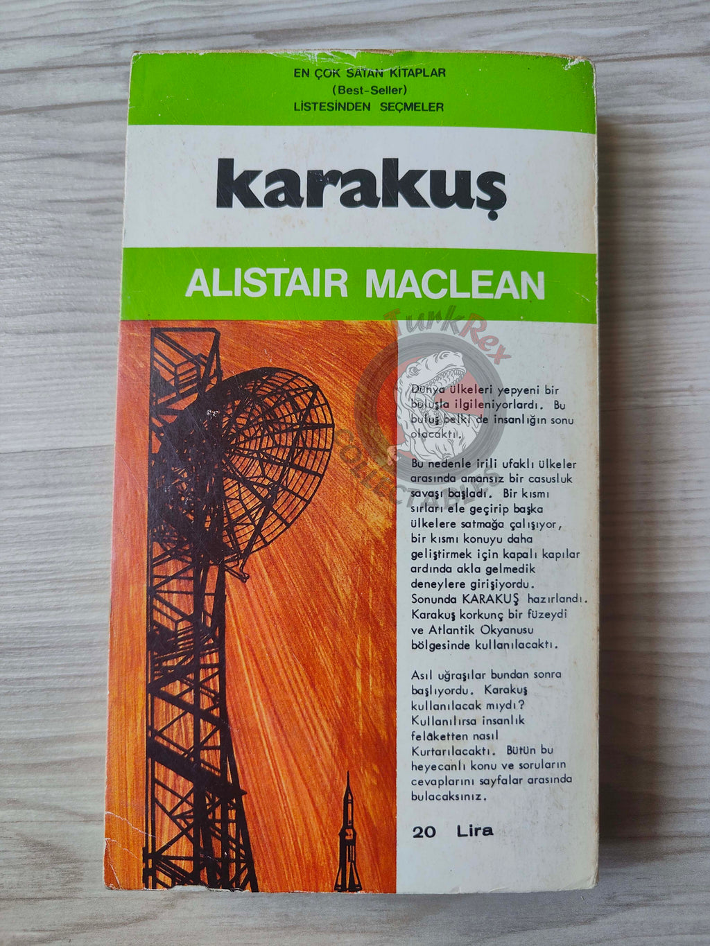 Alistair MacLean – The Dark Crusader 1975 1st Turkish Book Turkey