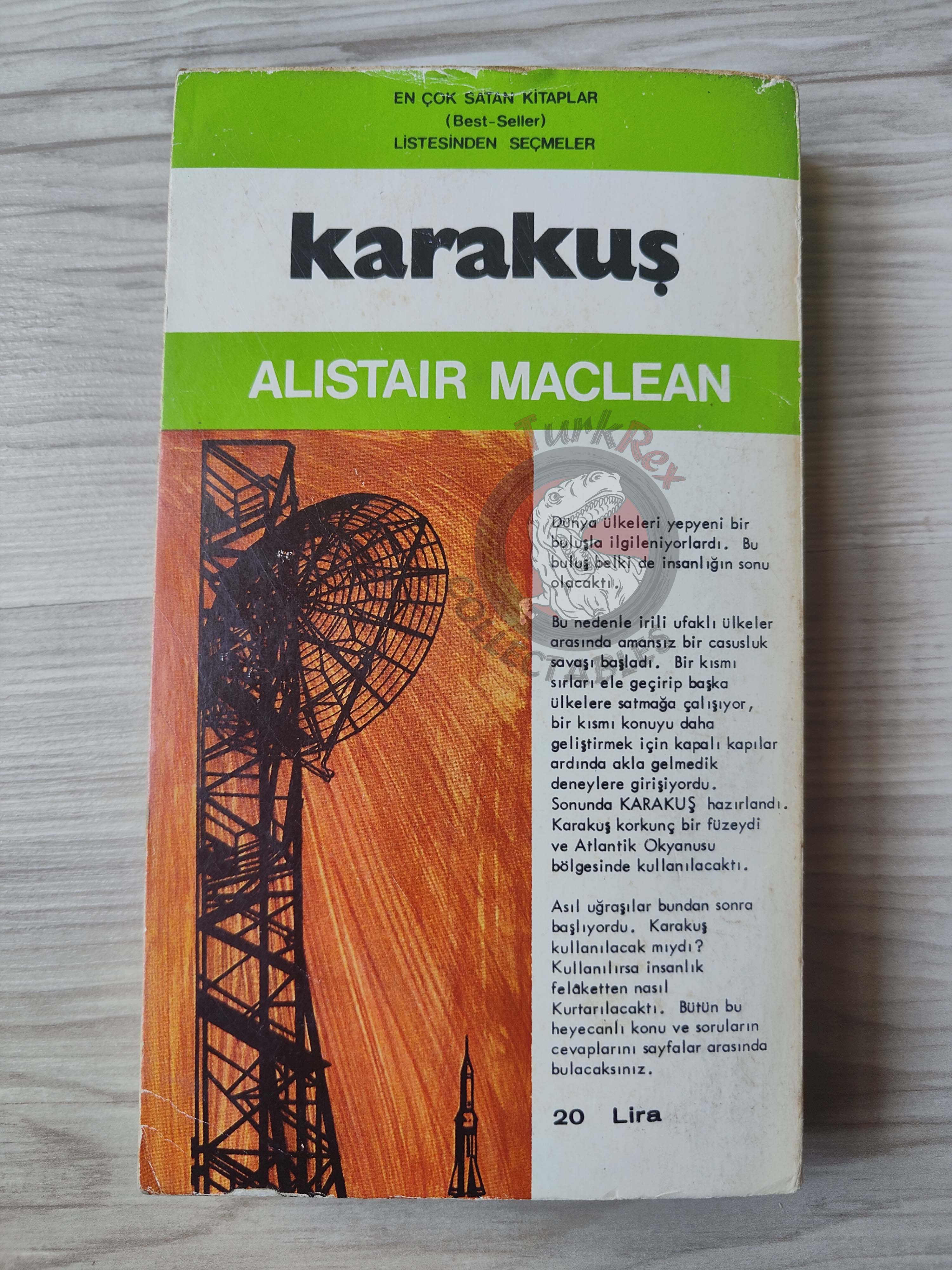 Alistair MacLean – The Dark Crusader 1975 1st Turkish Book Turkey