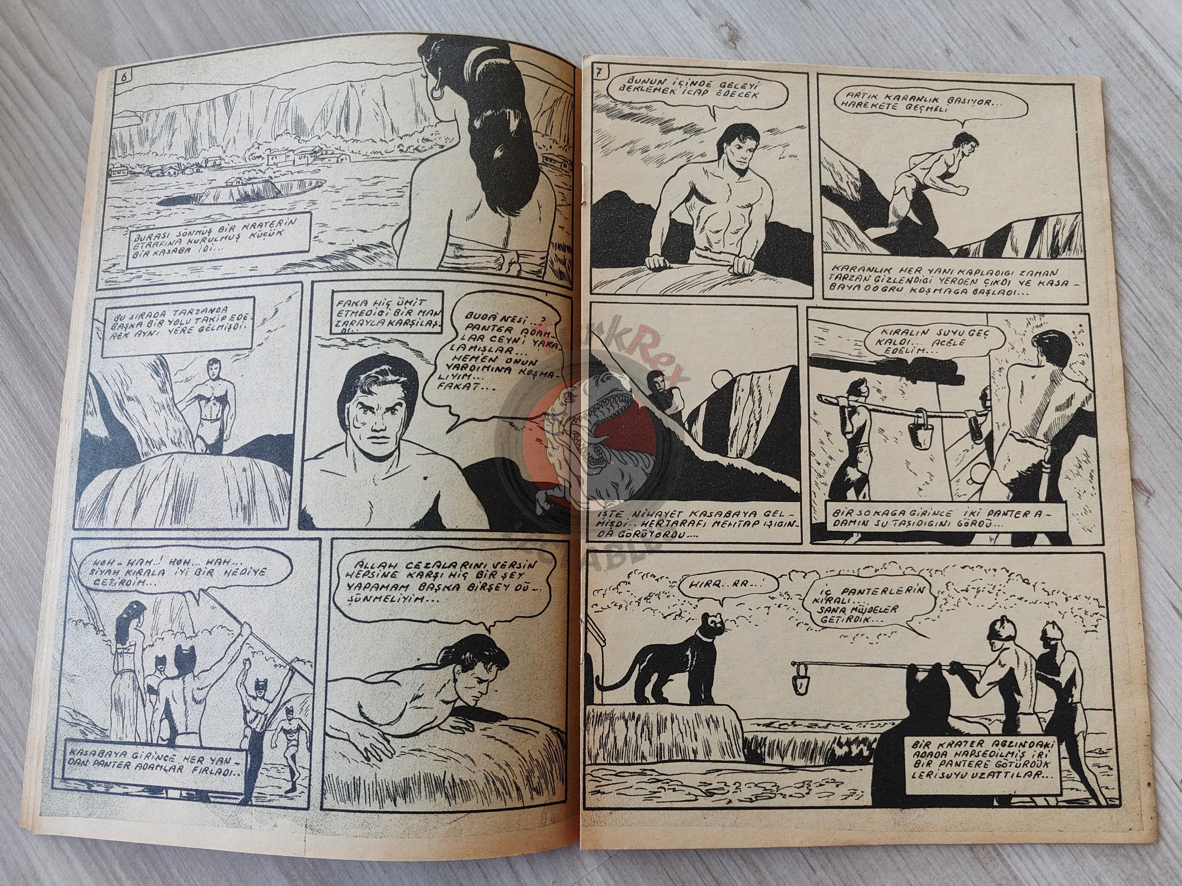 1001 Özel #125 1955 Tarzan Turkish Comic Mag Turkey