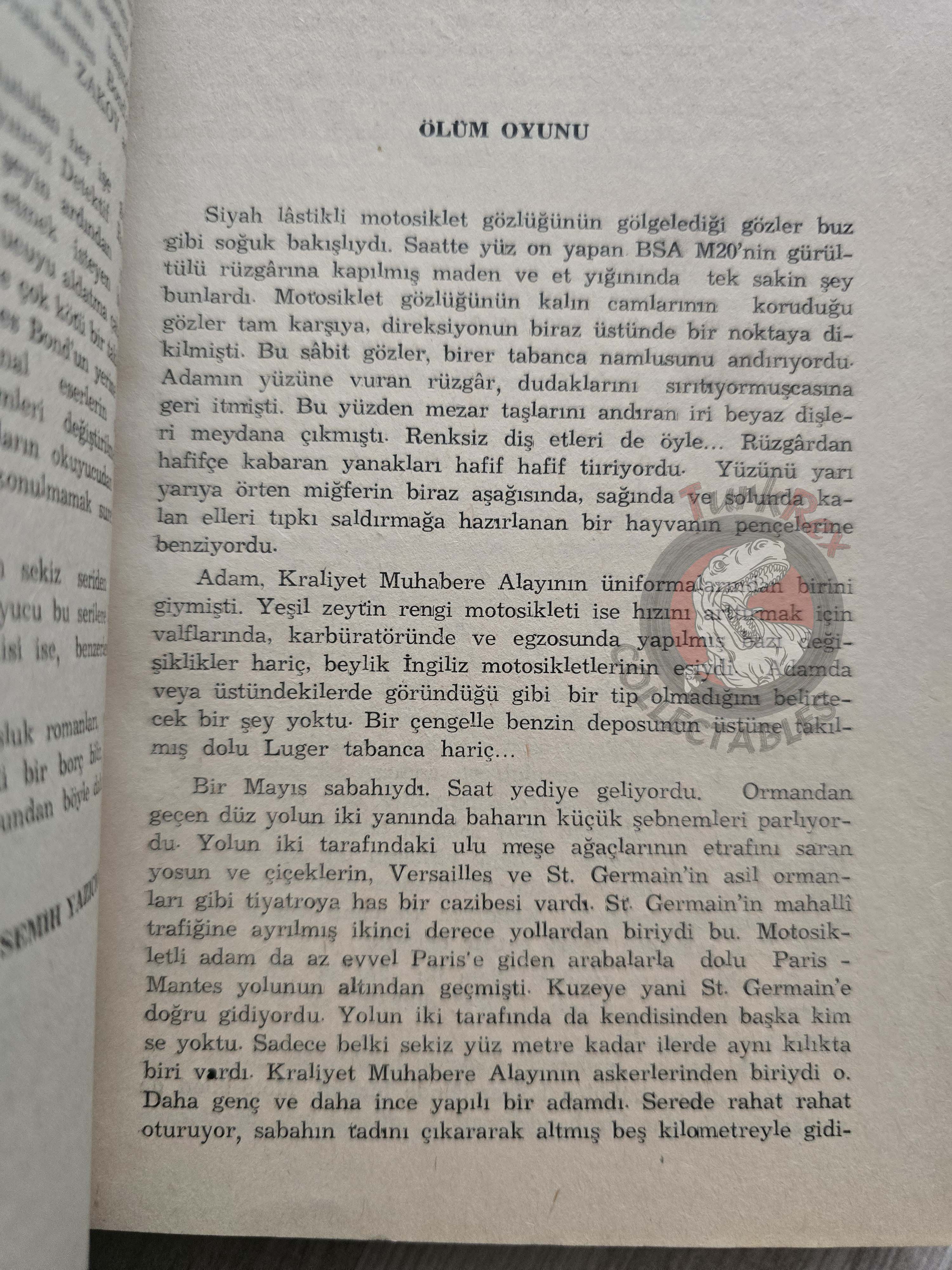 James Bond - For Your Eyes Only 1966 1st Turkish Book Turkey Ian Fleming