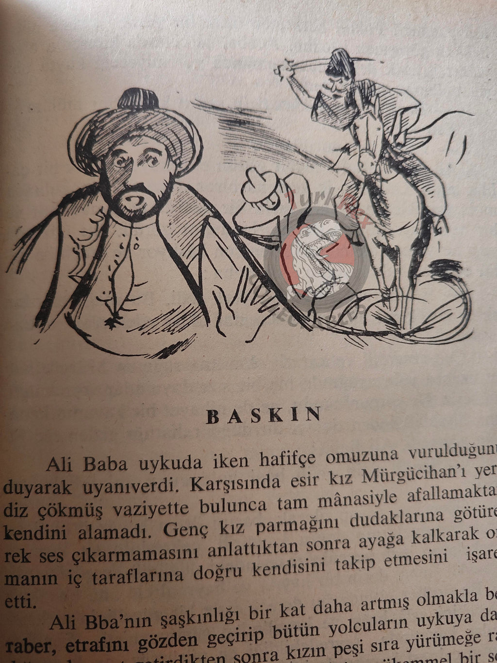 Ali Baba and the Forty Thieves 1967 Turkish Book Turkey 1001 Nights Illustrated