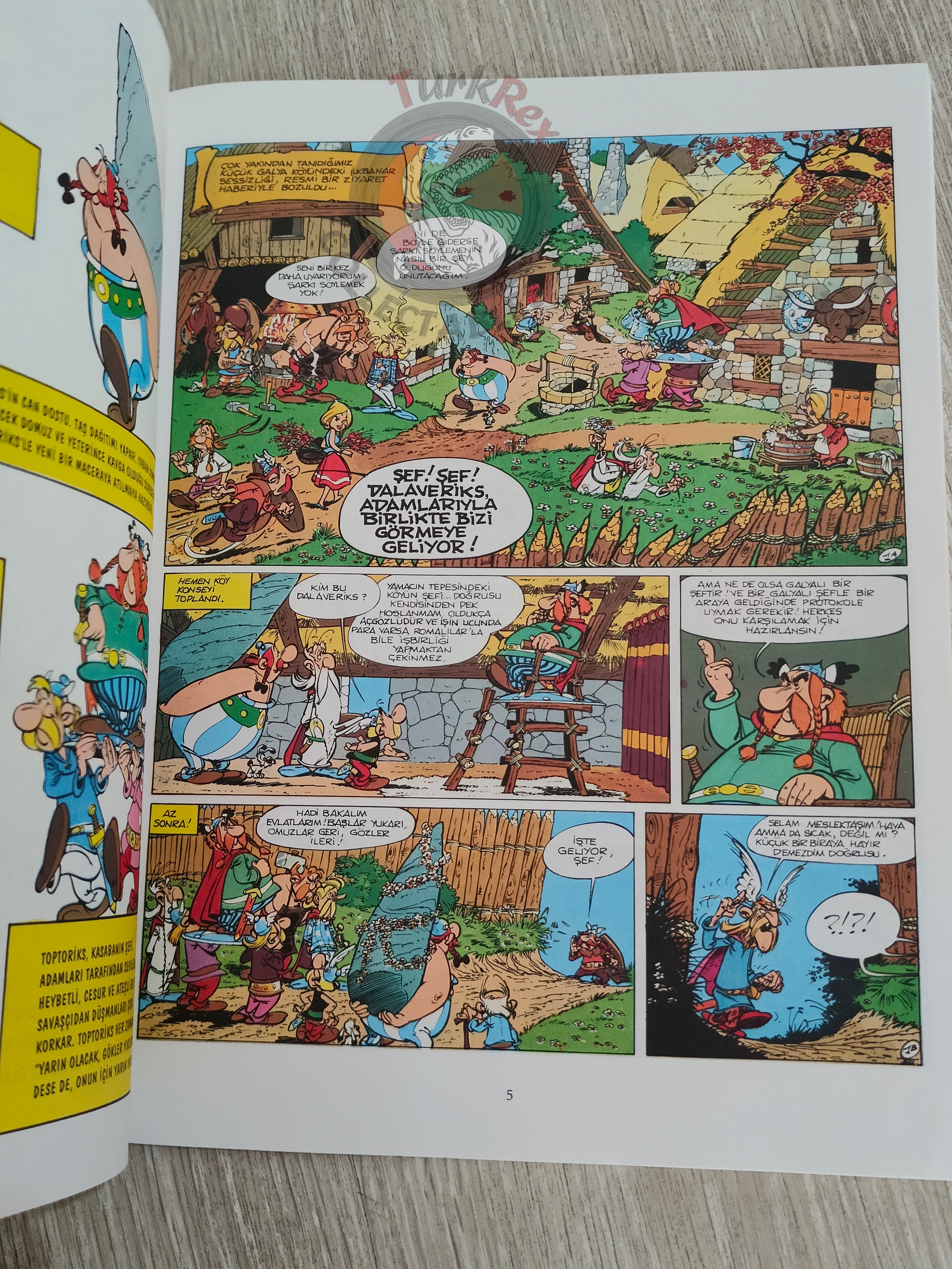Asterix – Asterix and the Cauldron 1998 1st Edition Turkish Edition Comic Turkey