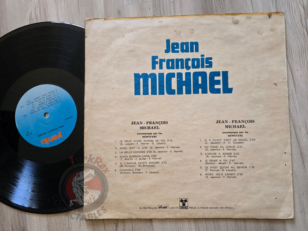 Jean-François Michael – Accompagne Par Les Newstars Turkish Pressing Vinyl Turkey Edition