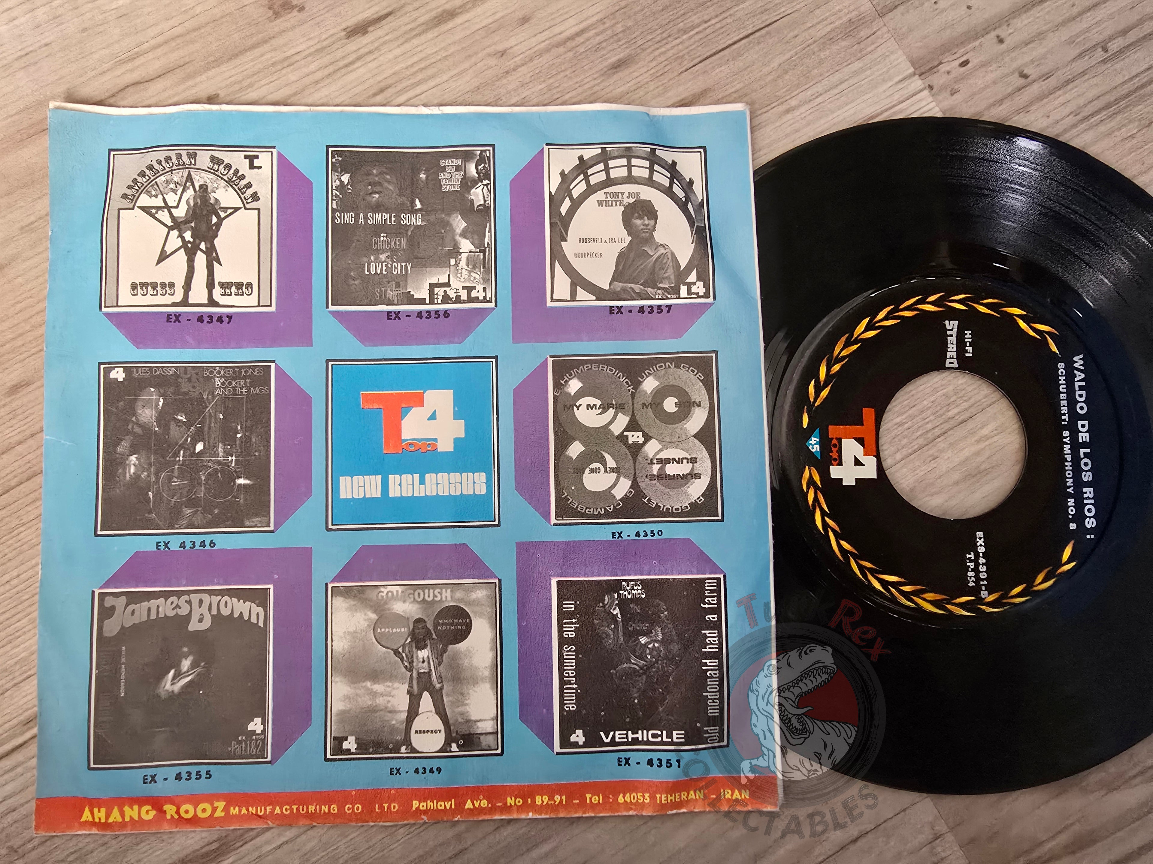 Waldo De Los Rios – Symphonies 7" Iran Pressing Vinyl Iranian Edition