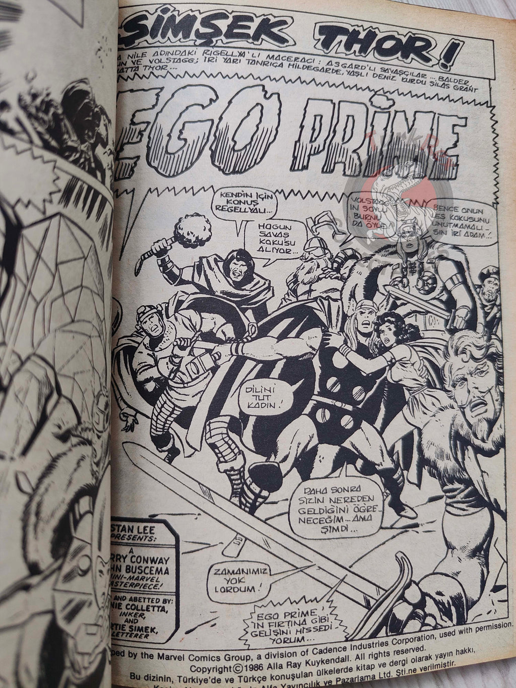 Thor #6 1986 Turkish Comic Turkey The Mighty Thor #201–204 cover #203