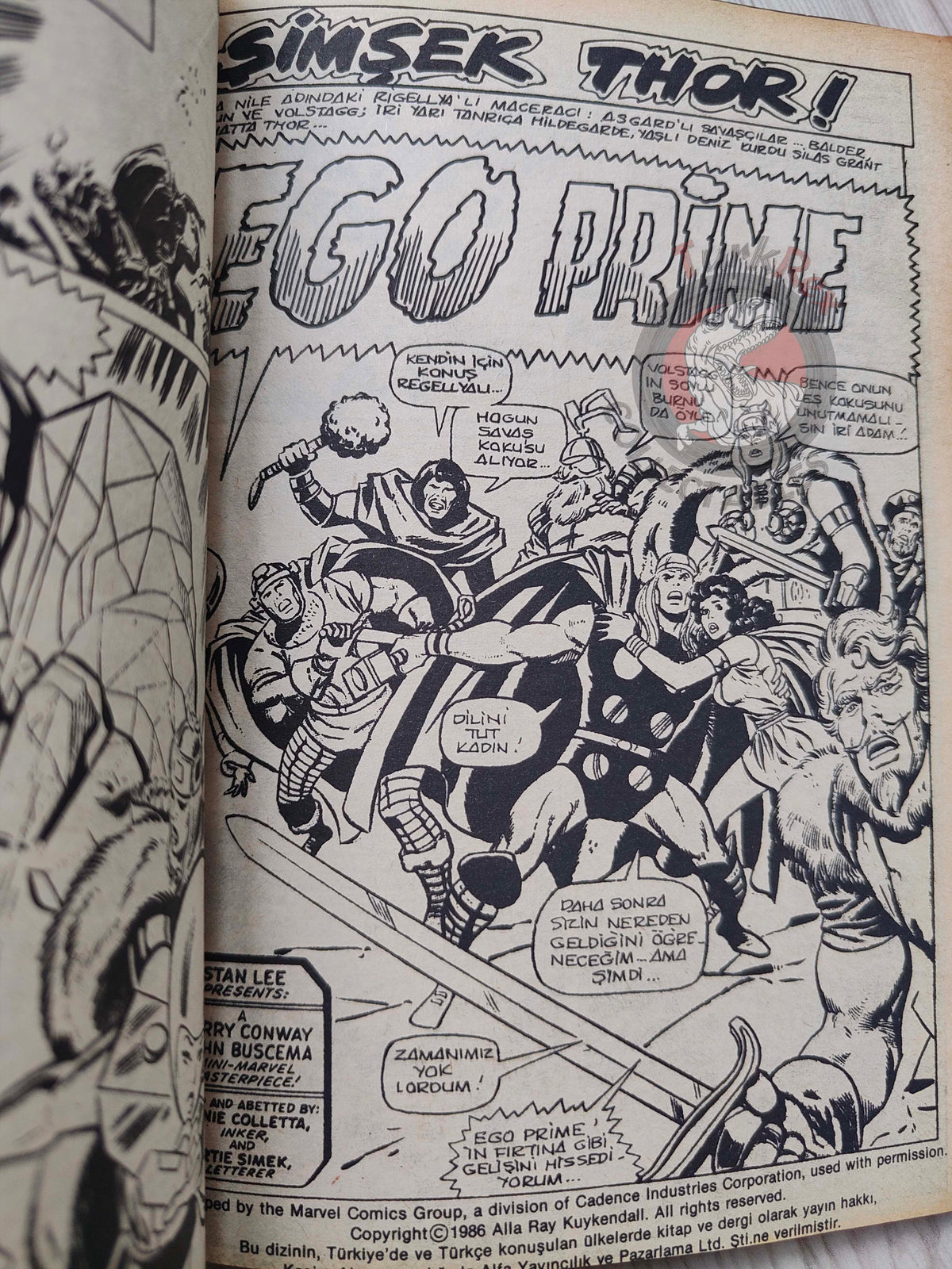 Thor #6 1986 Turkish Comic Turkey The Mighty Thor #201–204 cover #203