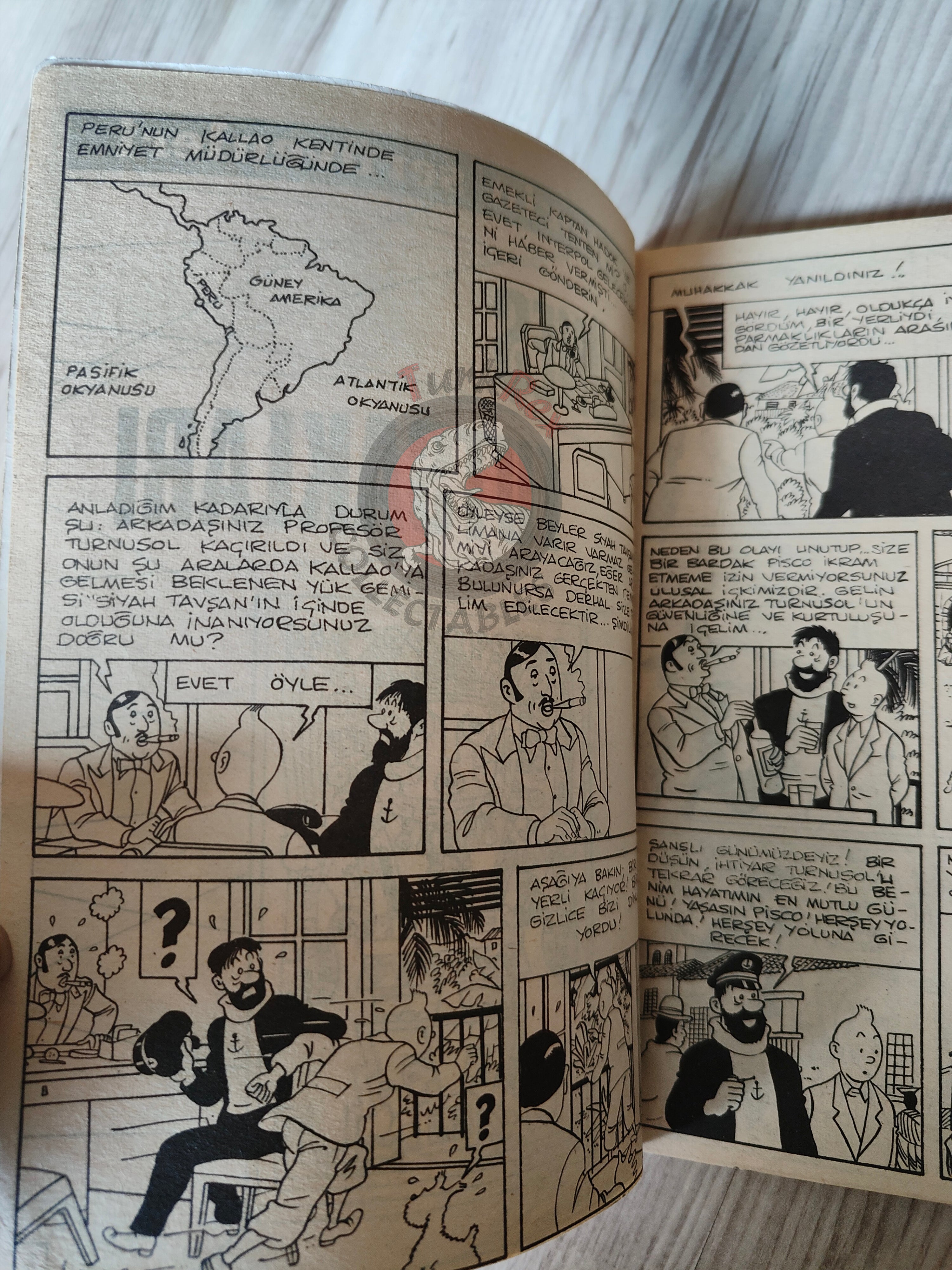 Tintin – Prisoners of the Sun 1983 Turkish Edition Comic Turkey Herge's Death