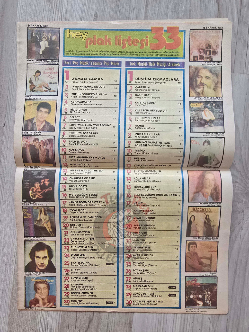 Hey Music World 1982 John Lennon Turkish Mag Turkey Beatles Steve Miller Band Hagar the Horrible Vanessa