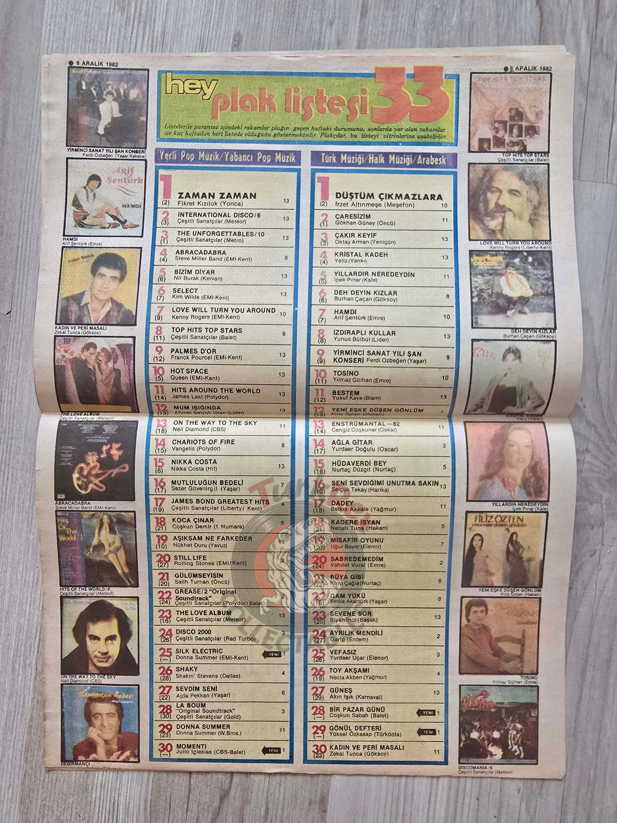 Hey Music World 1982 John Lennon Turkish Mag Turkey Beatles Steve Miller Band Hagar the Horrible Vanessa