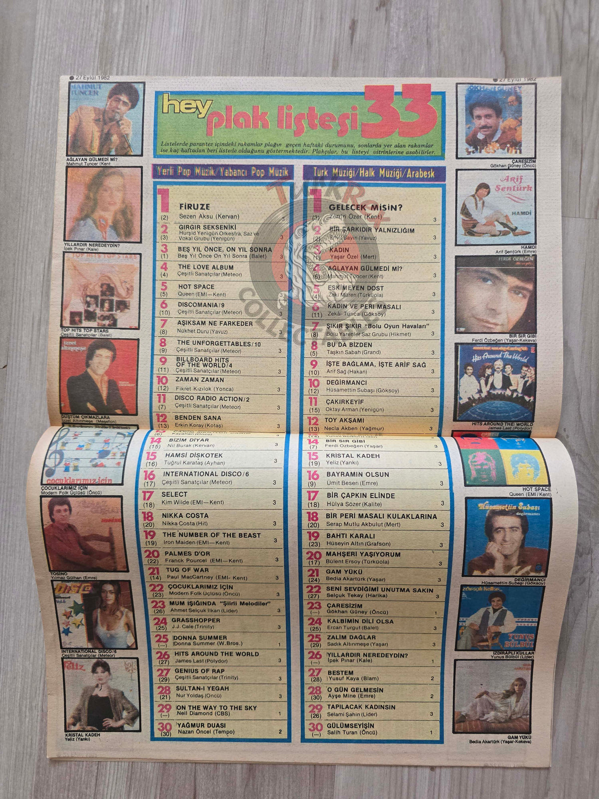 Hey Music World 1982 Paul McCartney Turkish Mag Turkey Beatles Kim Wilde Olivia Newton-John