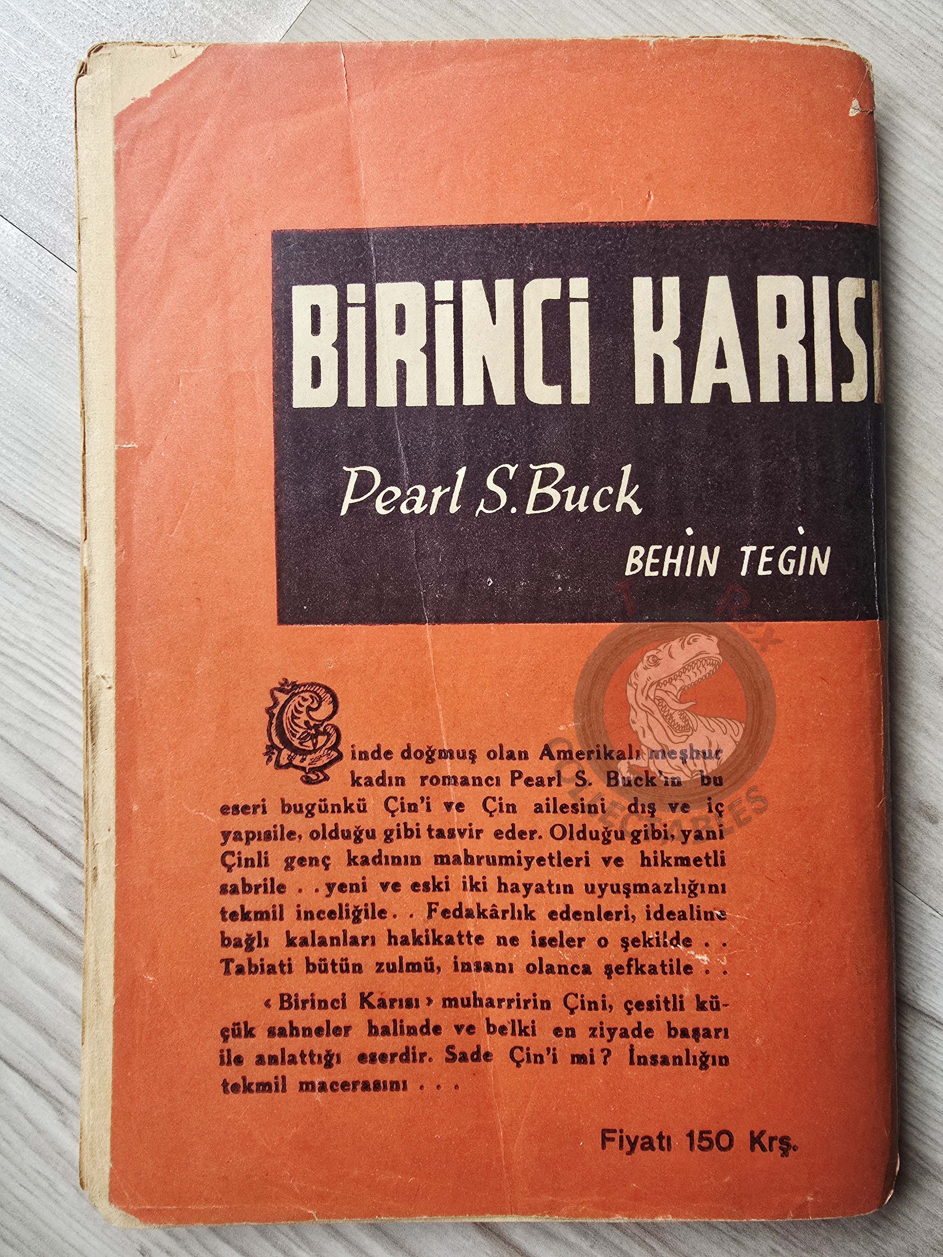 Pearl S. Buck – A House Divided 1947 1st Turkish Book Turkey