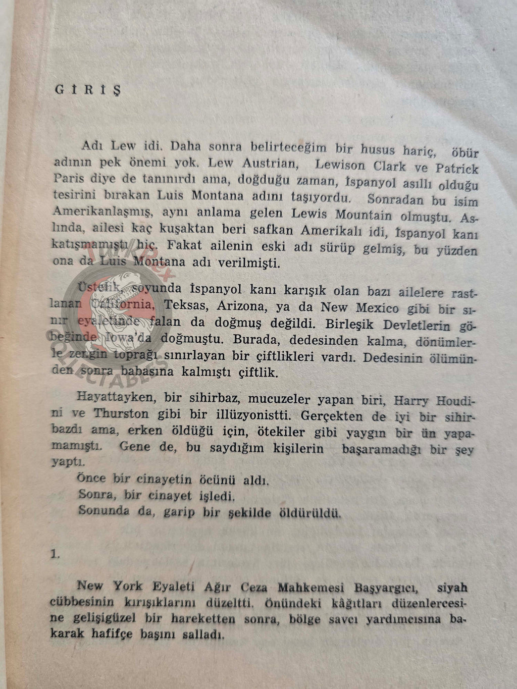 Bill Ballinger – The Tooth and the Nail 1967 1st Turkish Book Turkey