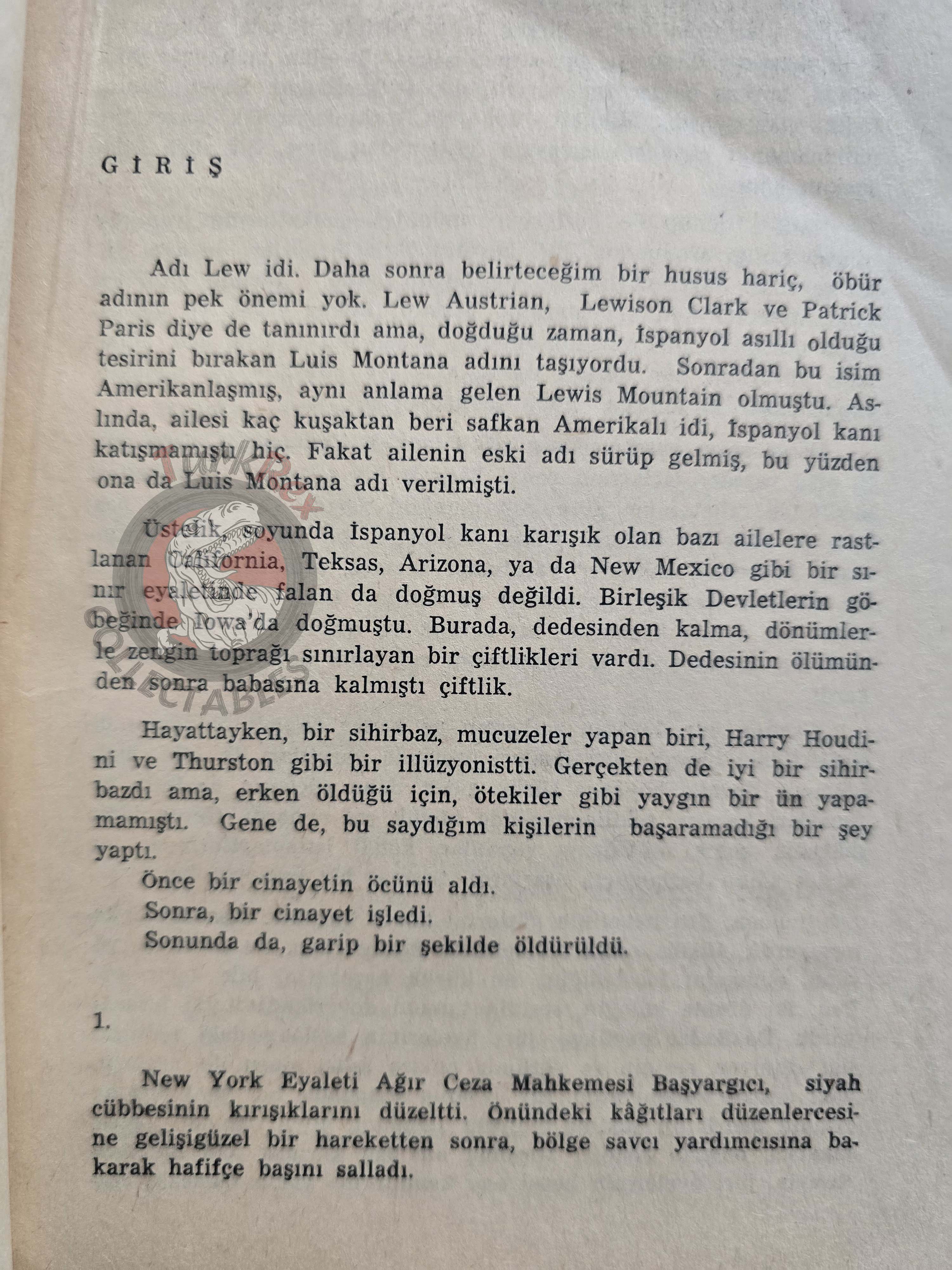 Bill Ballinger – The Tooth and the Nail 1967 1st Turkish Book Turkey