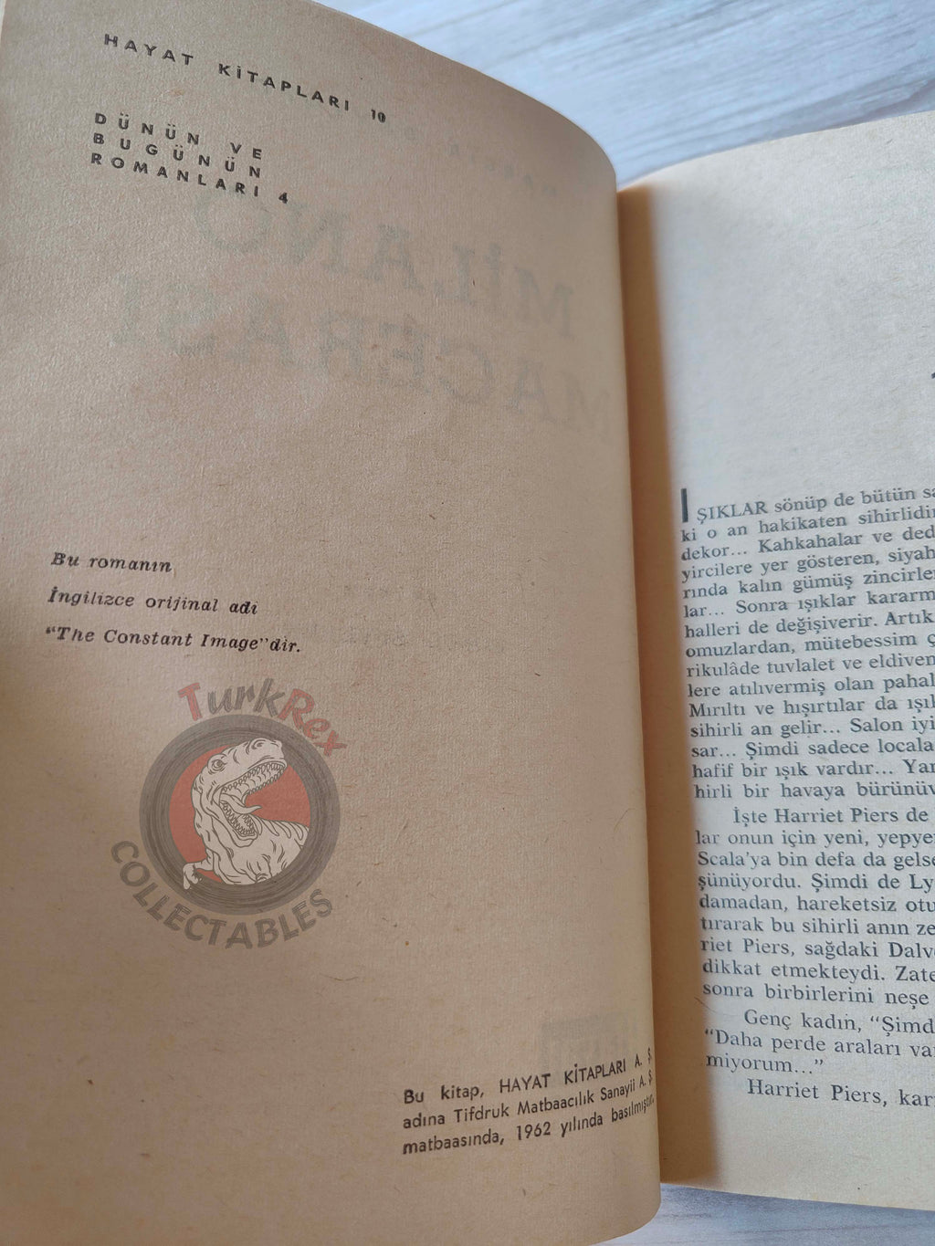 Marcia Davenport – The Constant Image 1962 1st Turkish Book Turkey